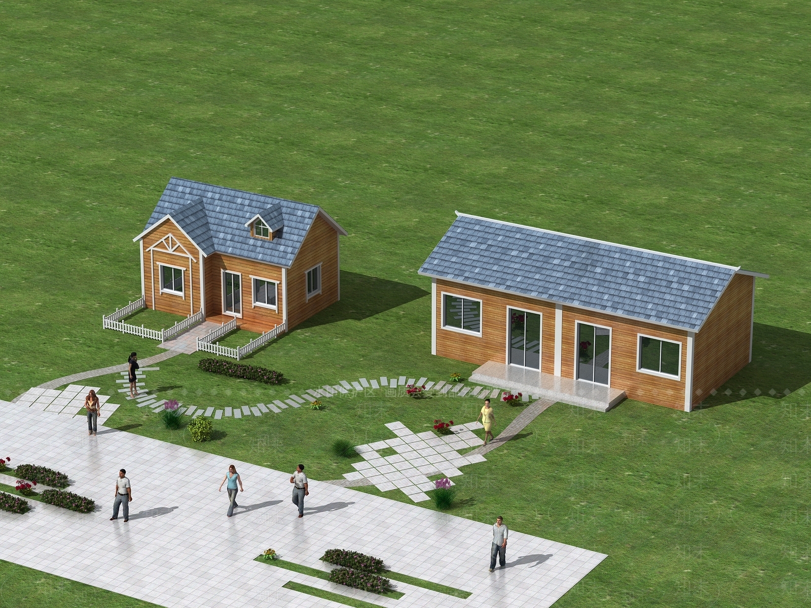现代木屋3D模型下载【ID:1184399588】