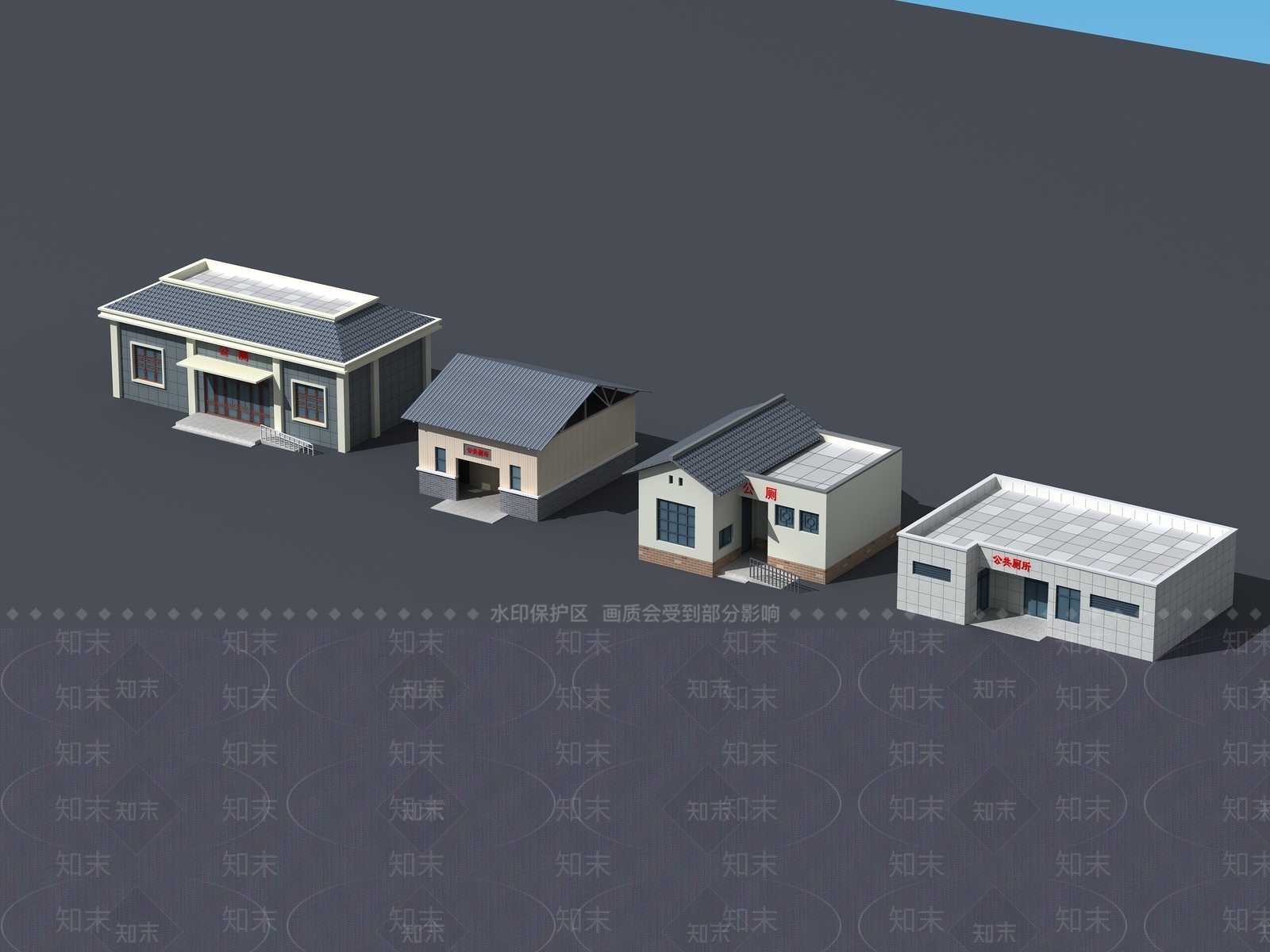 现代公厕3D模型下载【ID:1184402936】