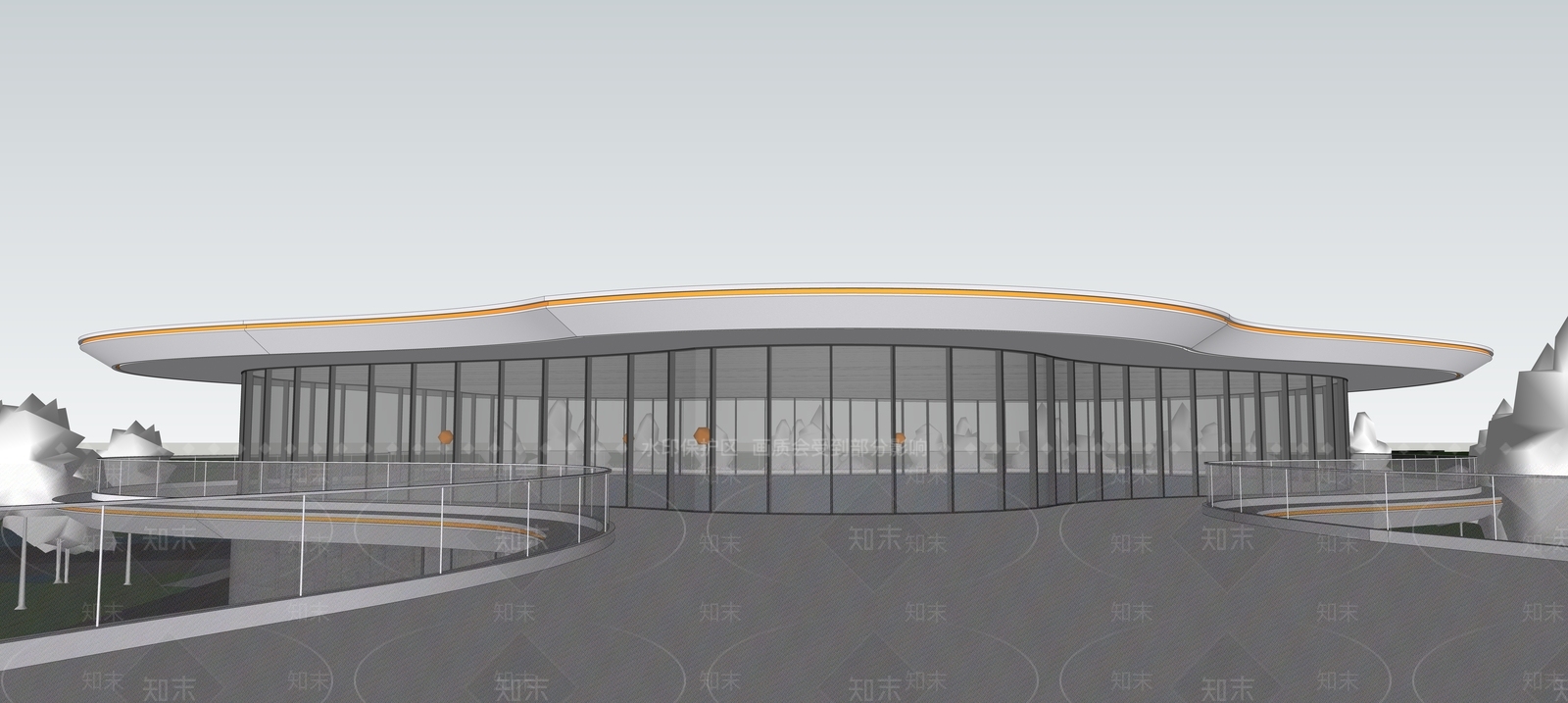 现代小公建SU模型下载【ID:1184404194】