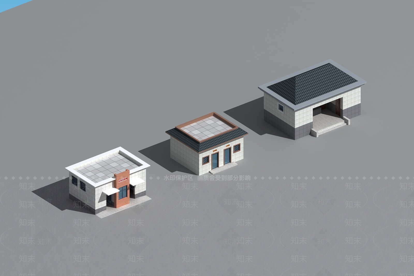 现代公厕3D模型下载【ID:1184408609】
