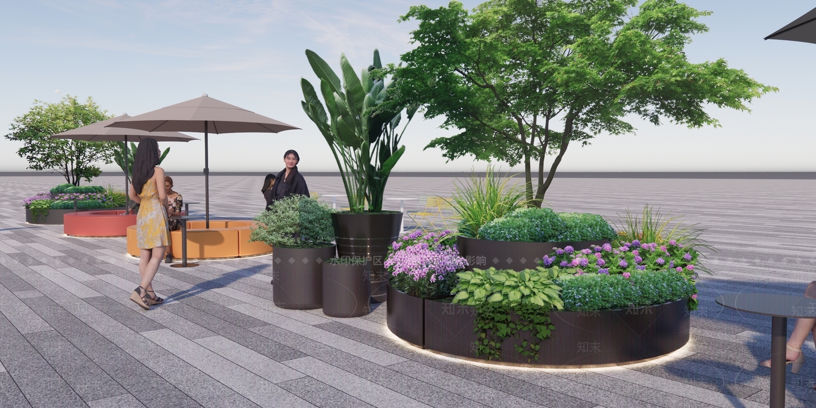 现代景观座椅SU模型下载【ID:1184422150】