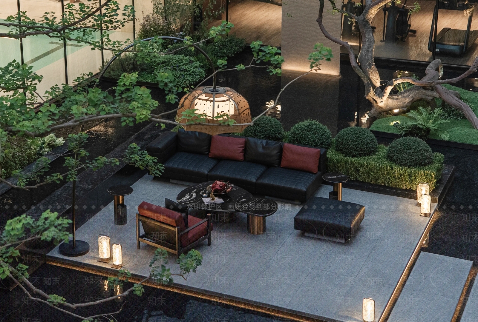 轻奢意式其他户外家具SU模型下载【ID:1184422473】