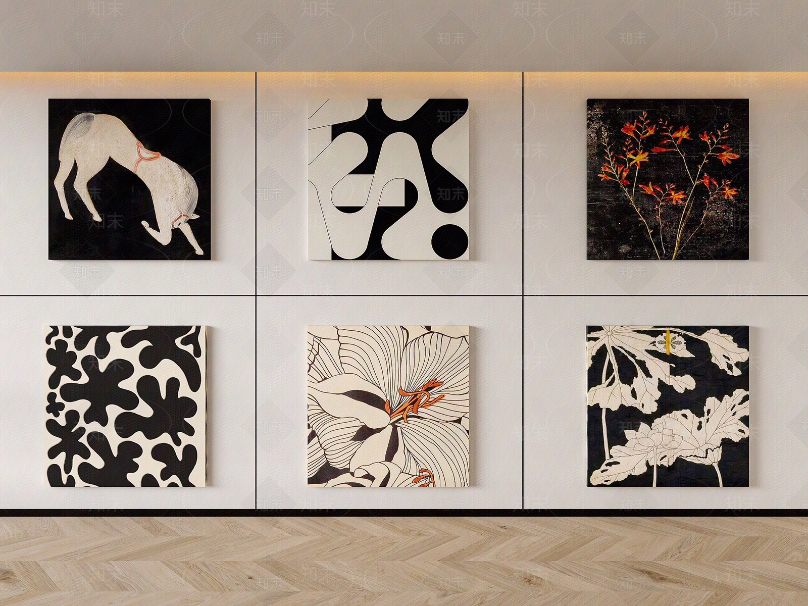 现代挂画贴图下载【ID:1184422740】