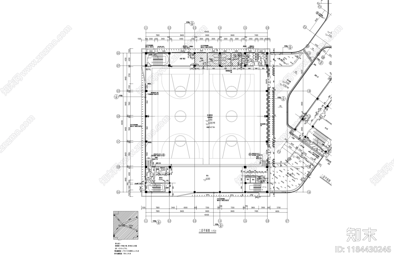 现代学校建筑cad施工图下载【ID:1184430246】