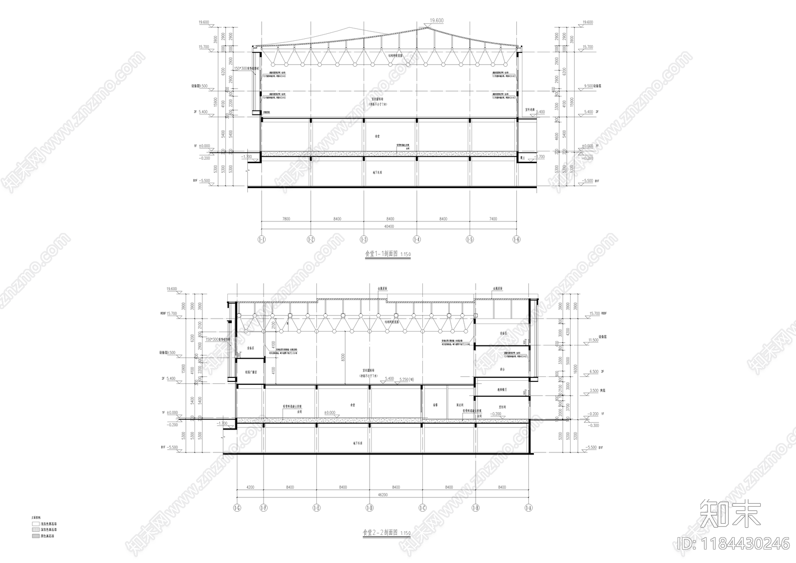 现代学校建筑cad施工图下载【ID:1184430246】