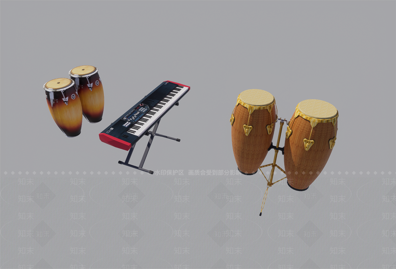 乐器SU模型下载【ID:1184434309】