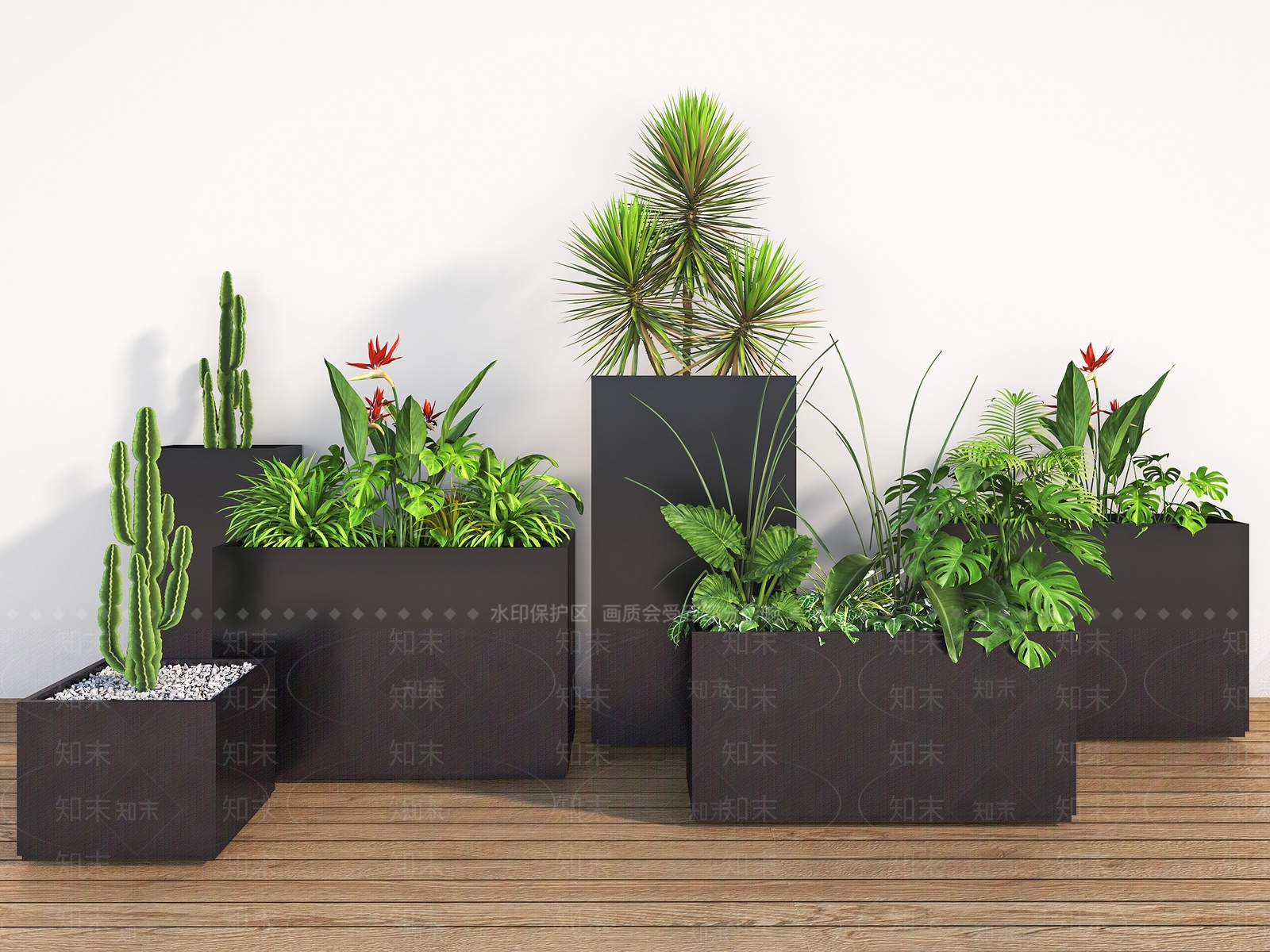 植物组合SU模型下载【ID:1184434947】