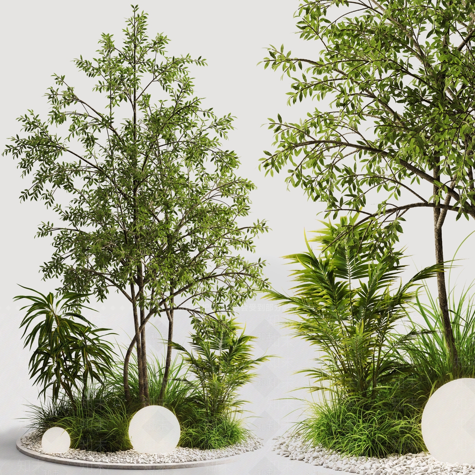 植物堆3D模型下载【ID:1184435654】