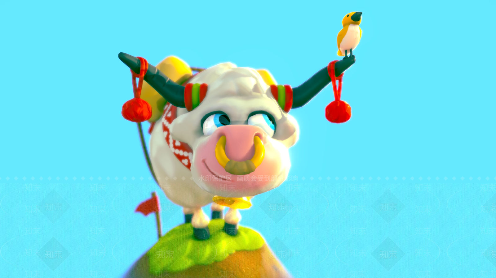家禽类动物3D模型下载【ID:1184443610】