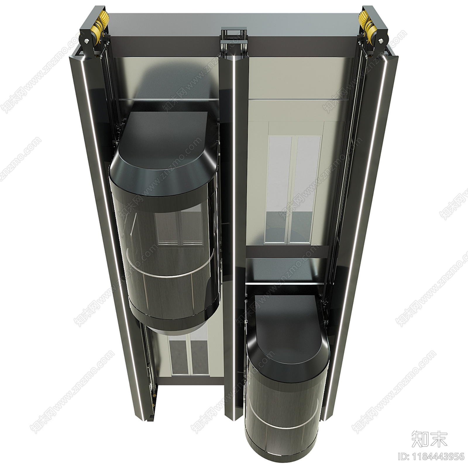 现代简约电梯SU模型下载【ID:1184443956】