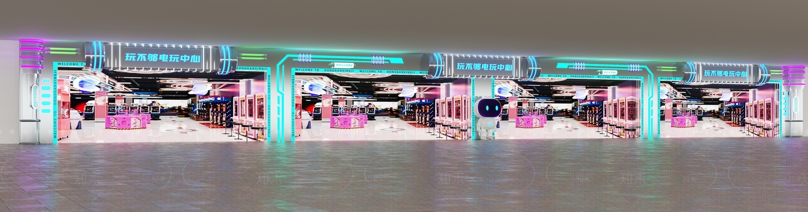 现代门头3D模型下载【ID:1184453945】