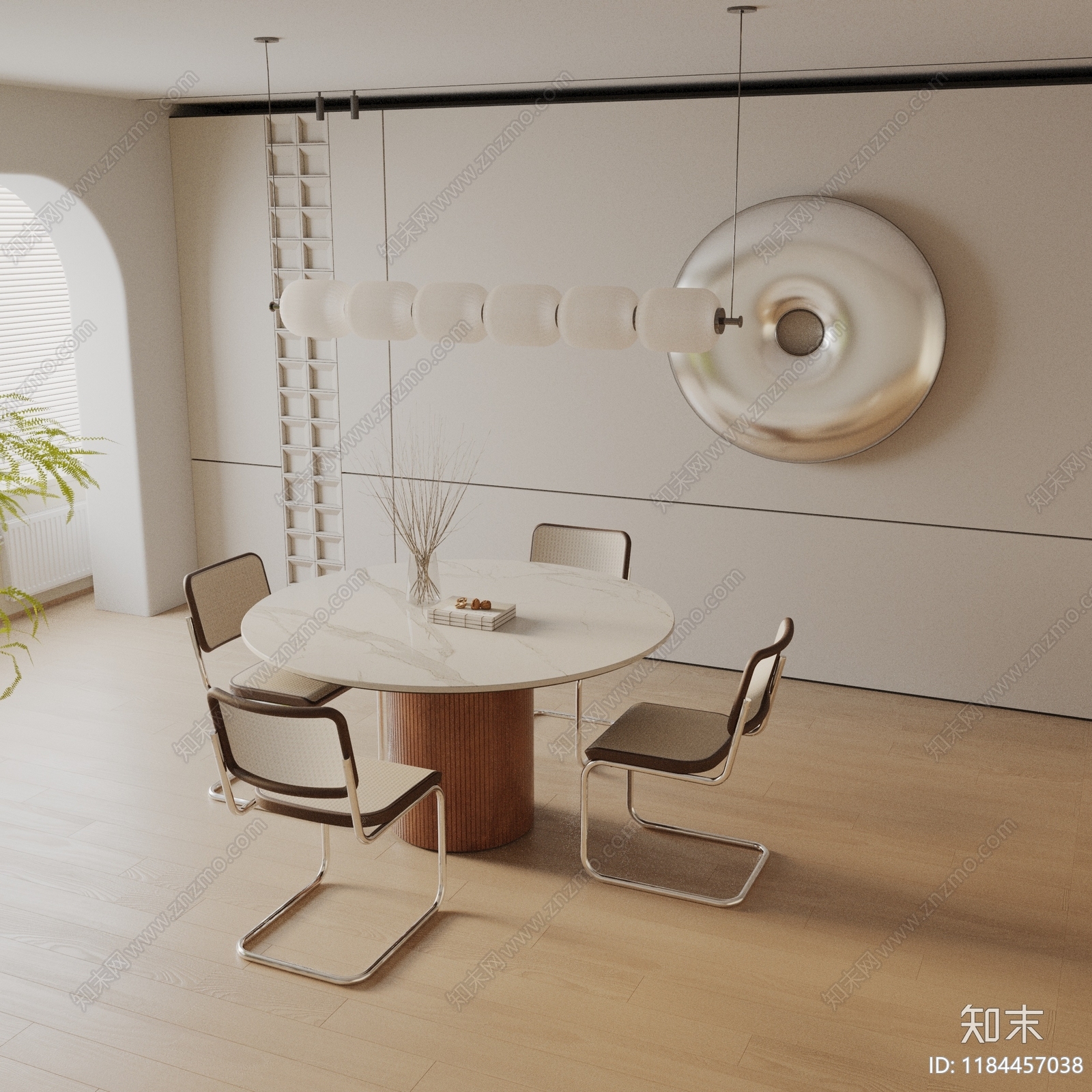 现代餐桌3D模型下载【ID:1184457038】