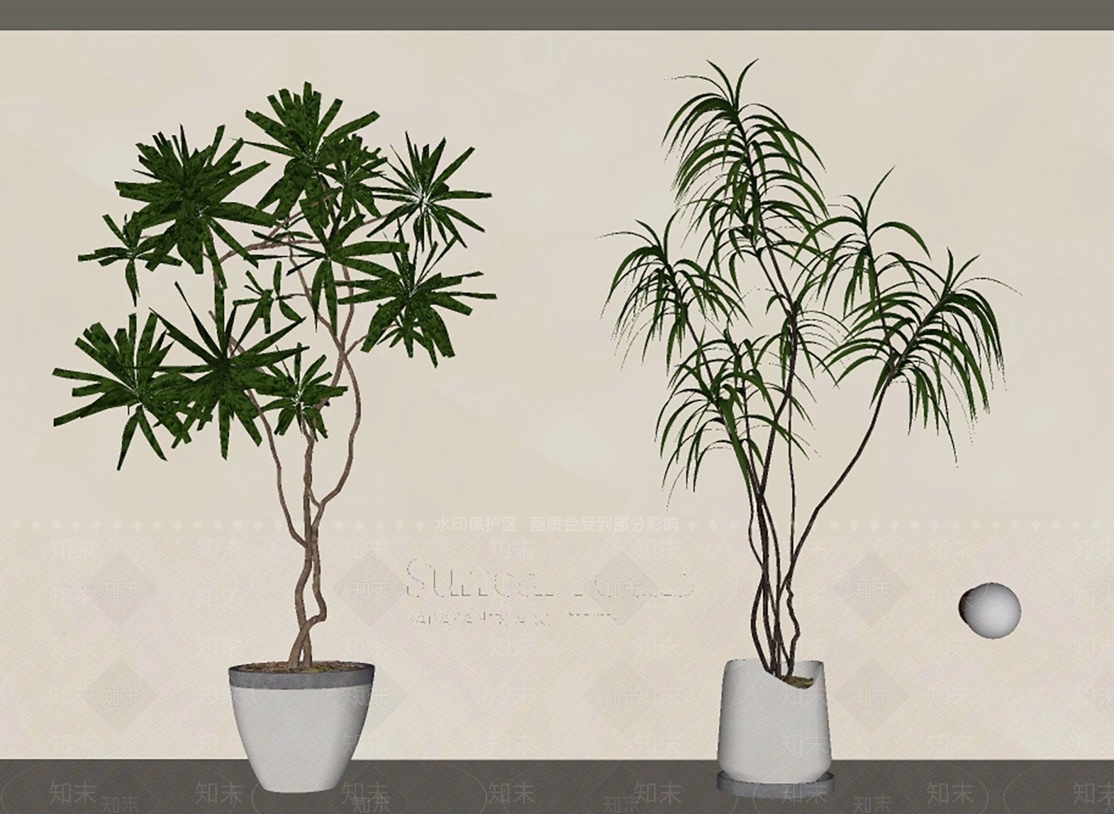 盆栽SU模型下载【ID:1184457210】