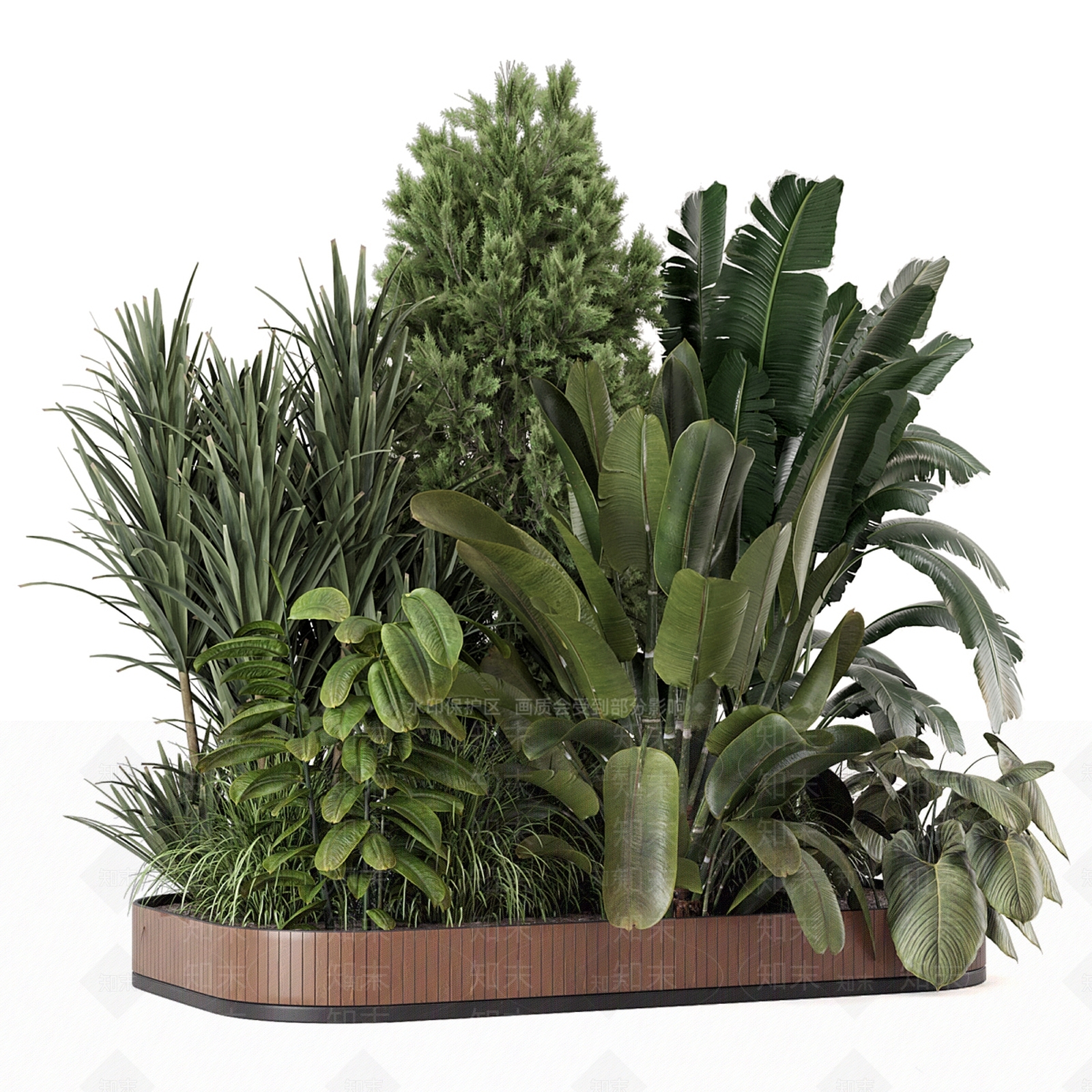 植物堆3D模型下载【ID:1184458336】