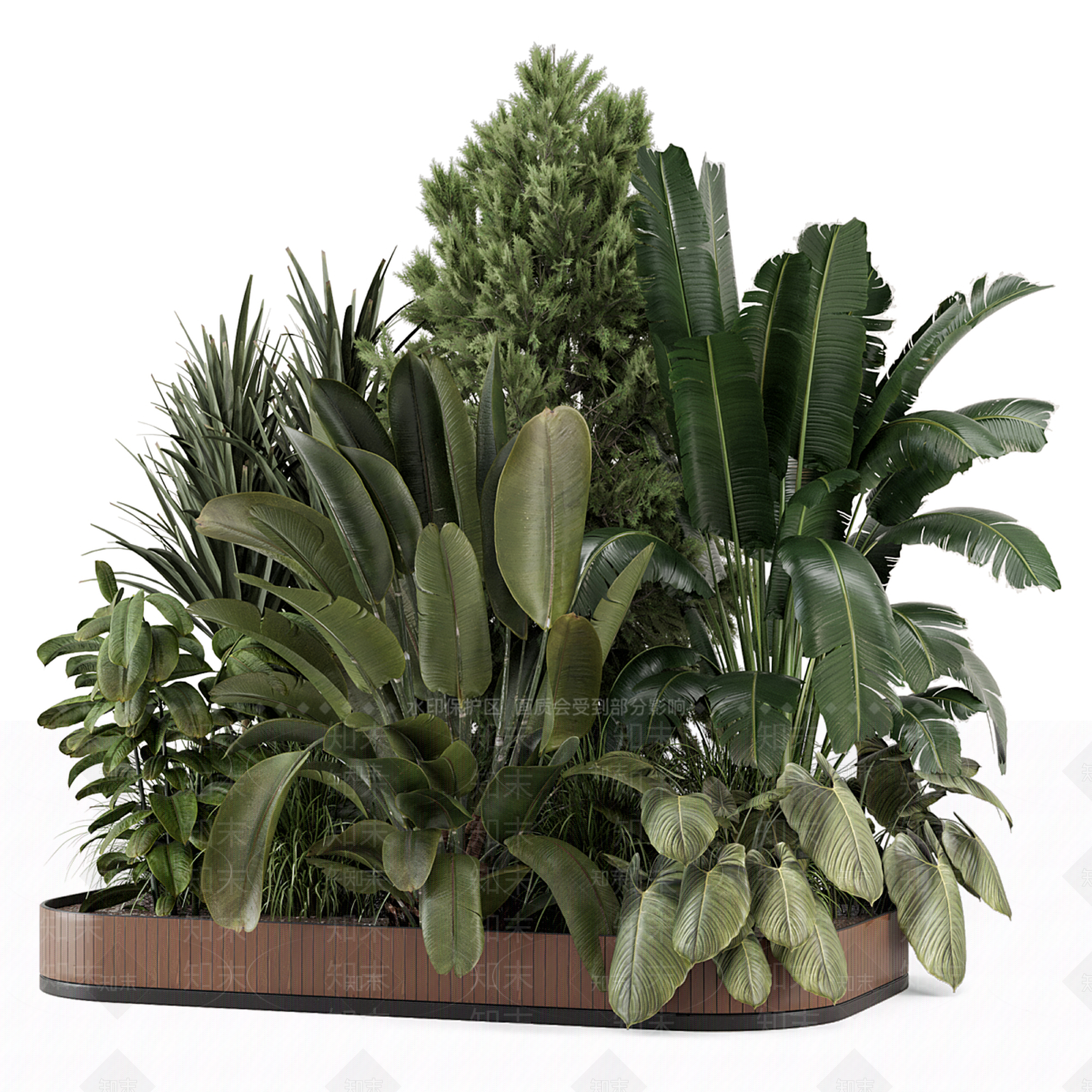 植物堆3D模型下载【ID:1184458336】