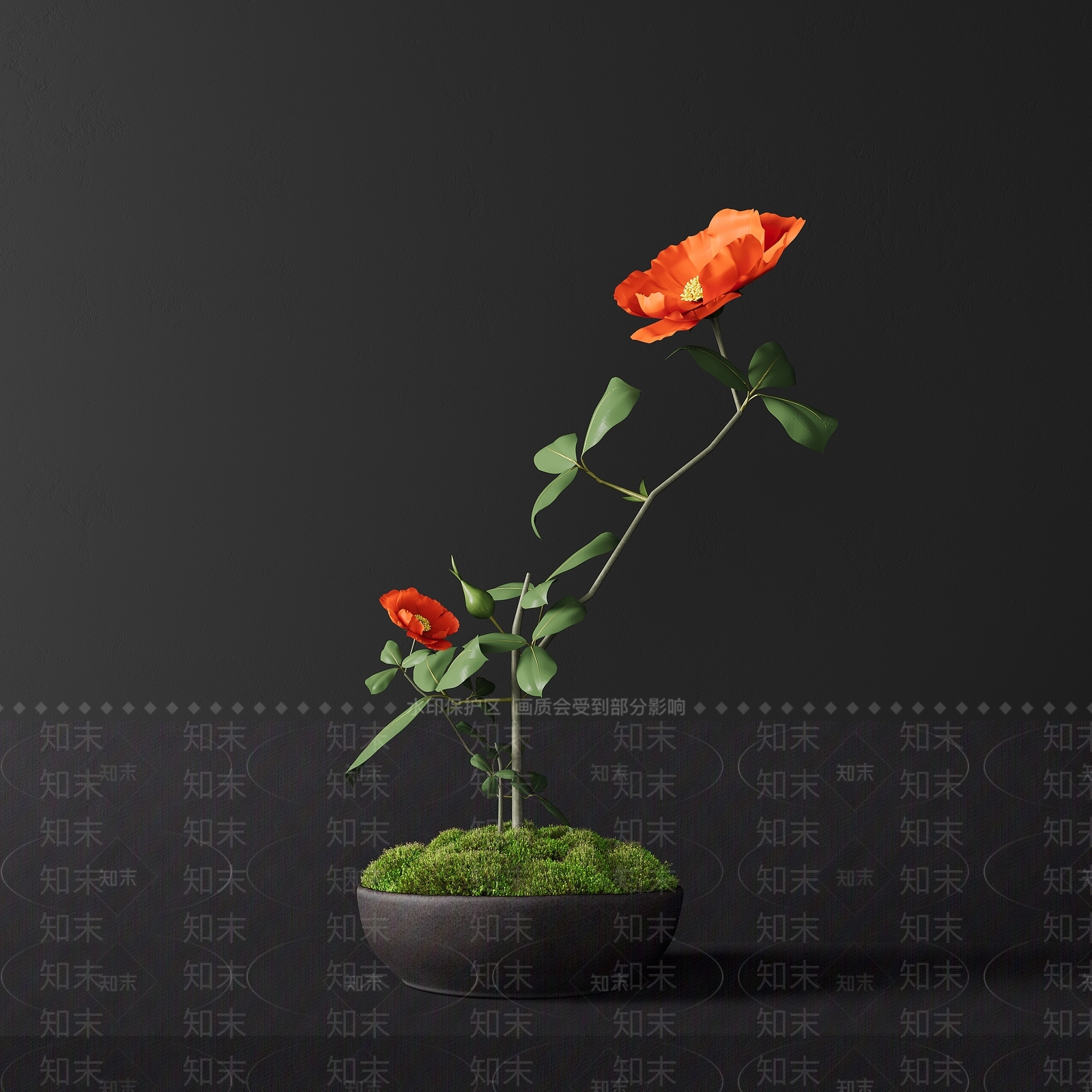 盆栽3D模型下载【ID:1184461237】
