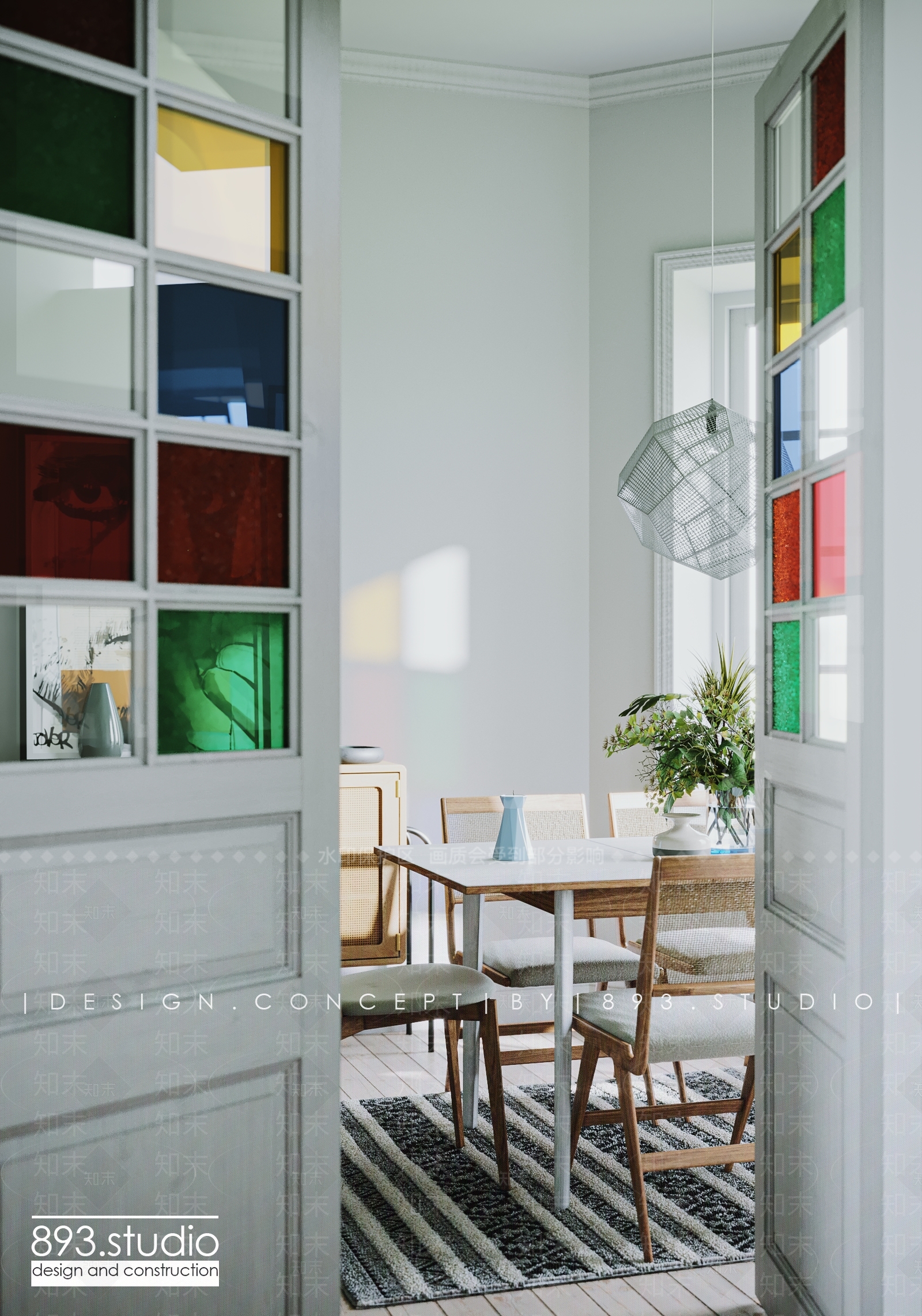 现代北欧餐厅场景下载3D模型下载【ID:1184565381】