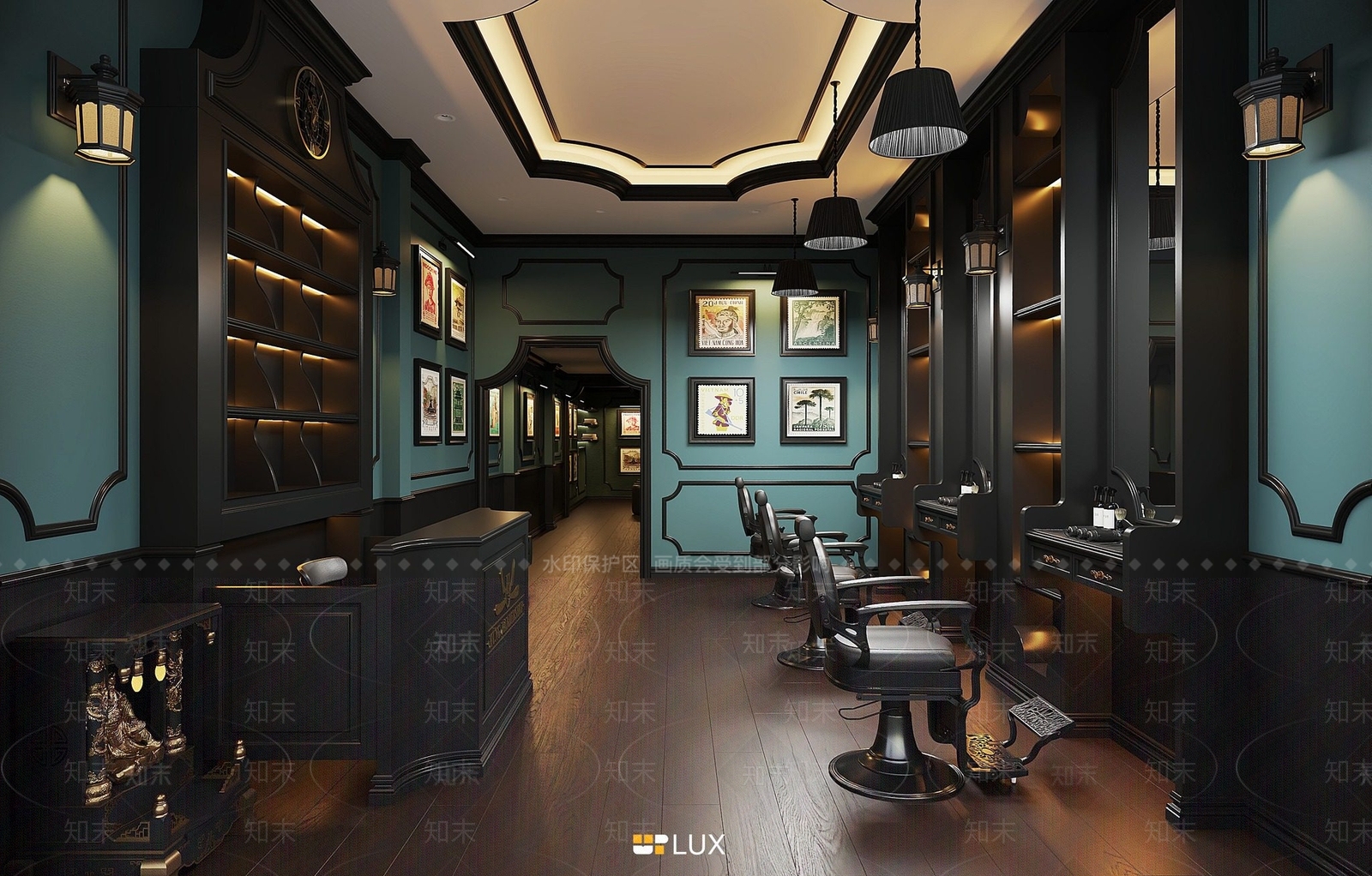 美式欧式其他店铺SU模型下载【ID:1184473541】