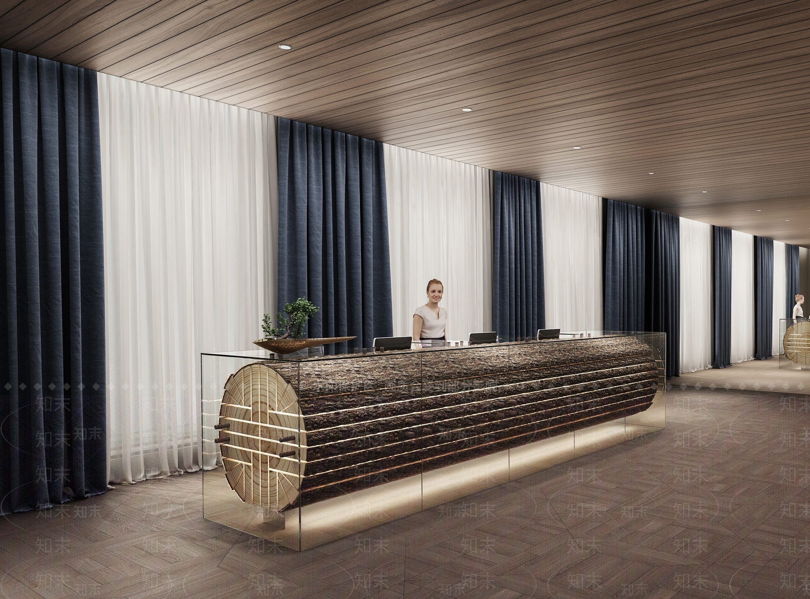 现代前台3D模型下载【ID:1184474390】