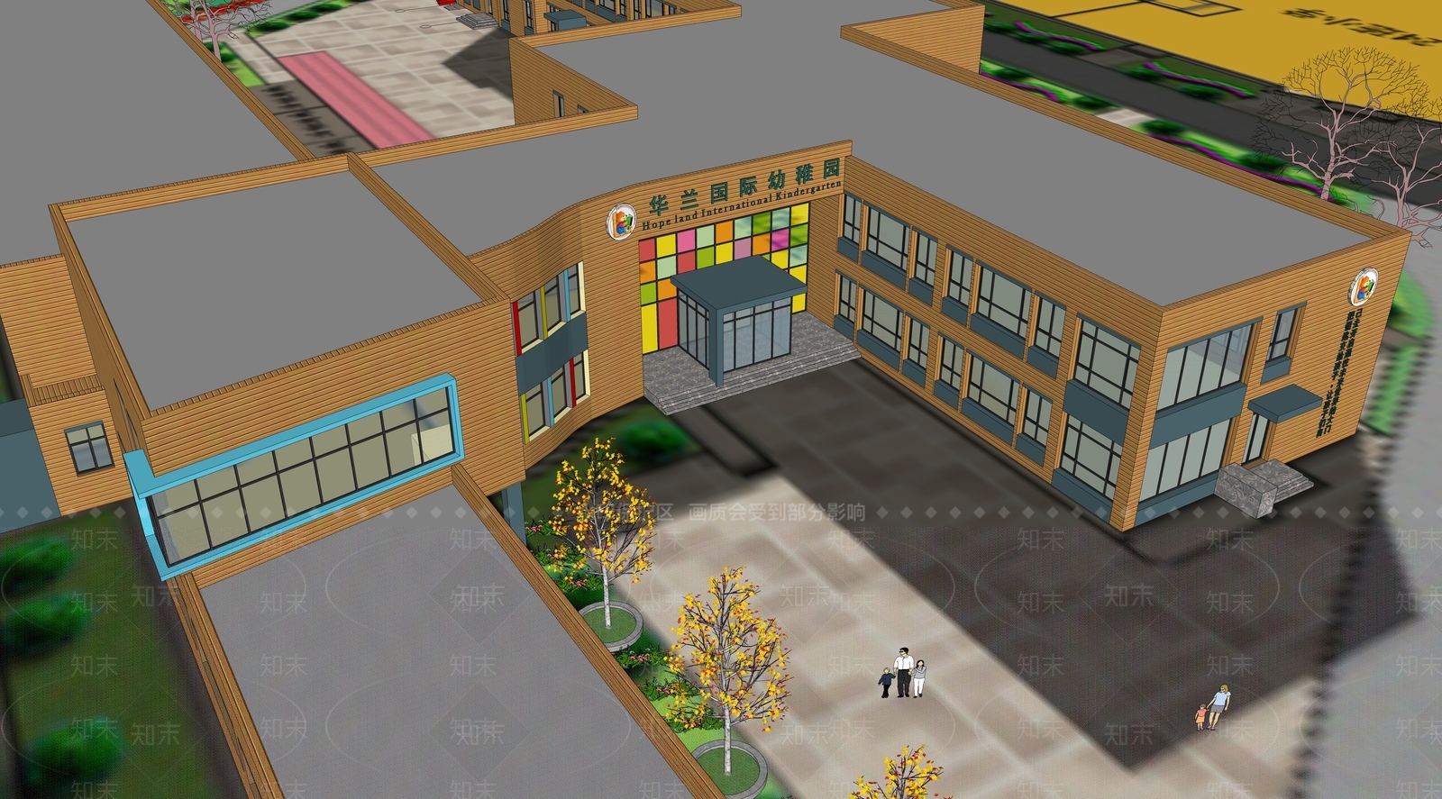 欧式简欧幼儿园SU模型下载【ID:1184475383】