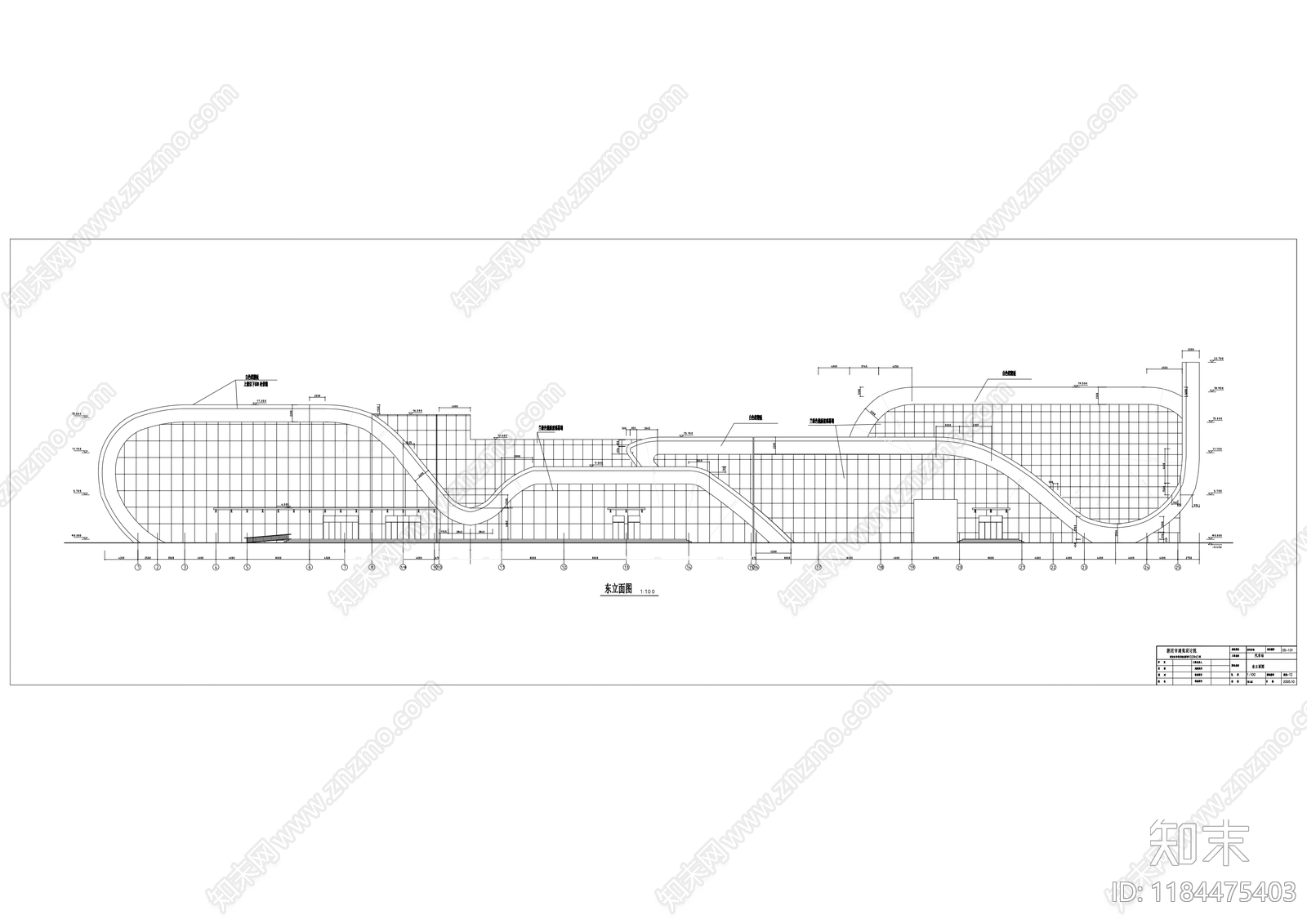 现代客运站施工图下载【ID:1184475403】