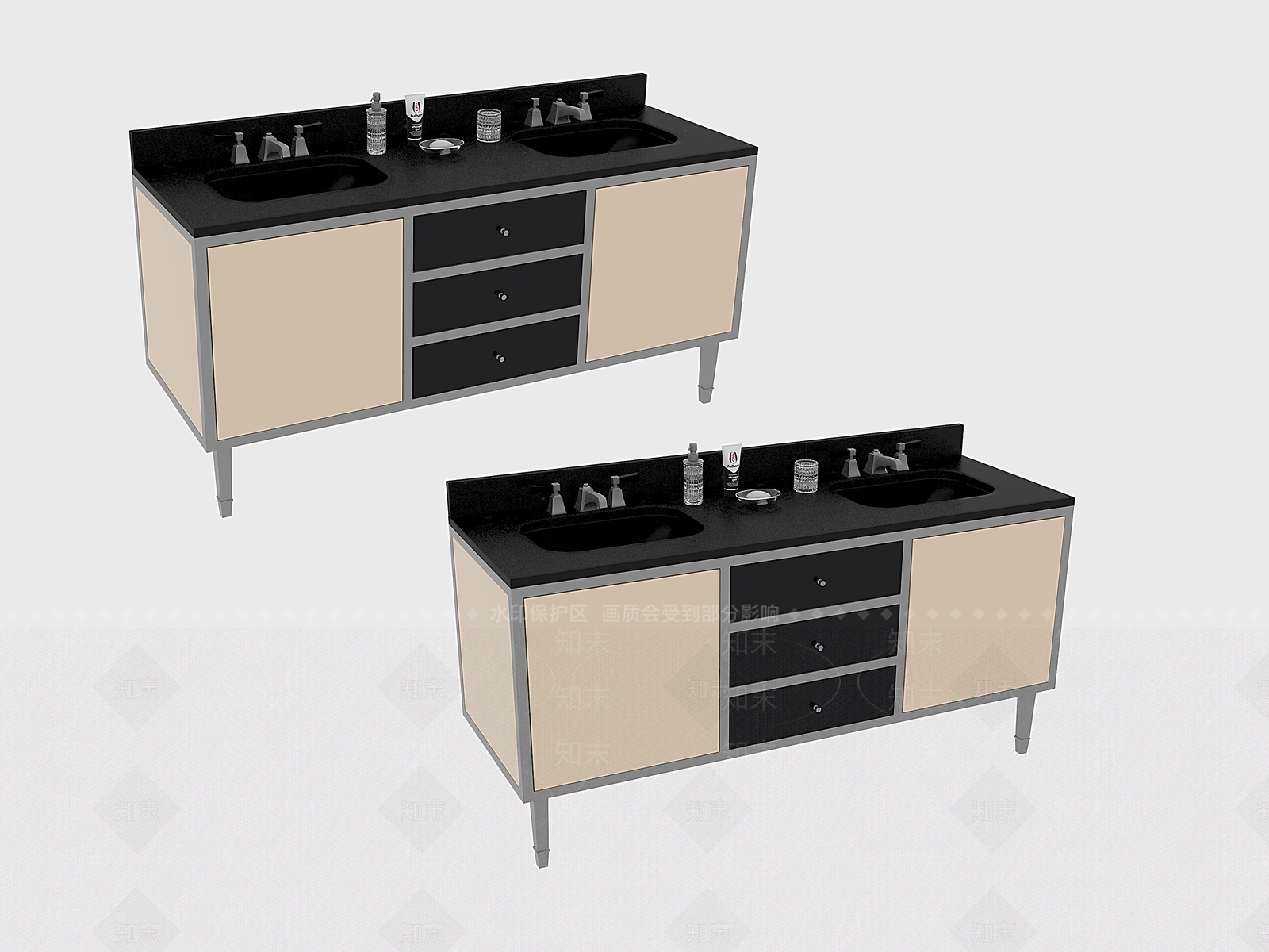 浴室柜3D模型下载【ID:1184476542】
