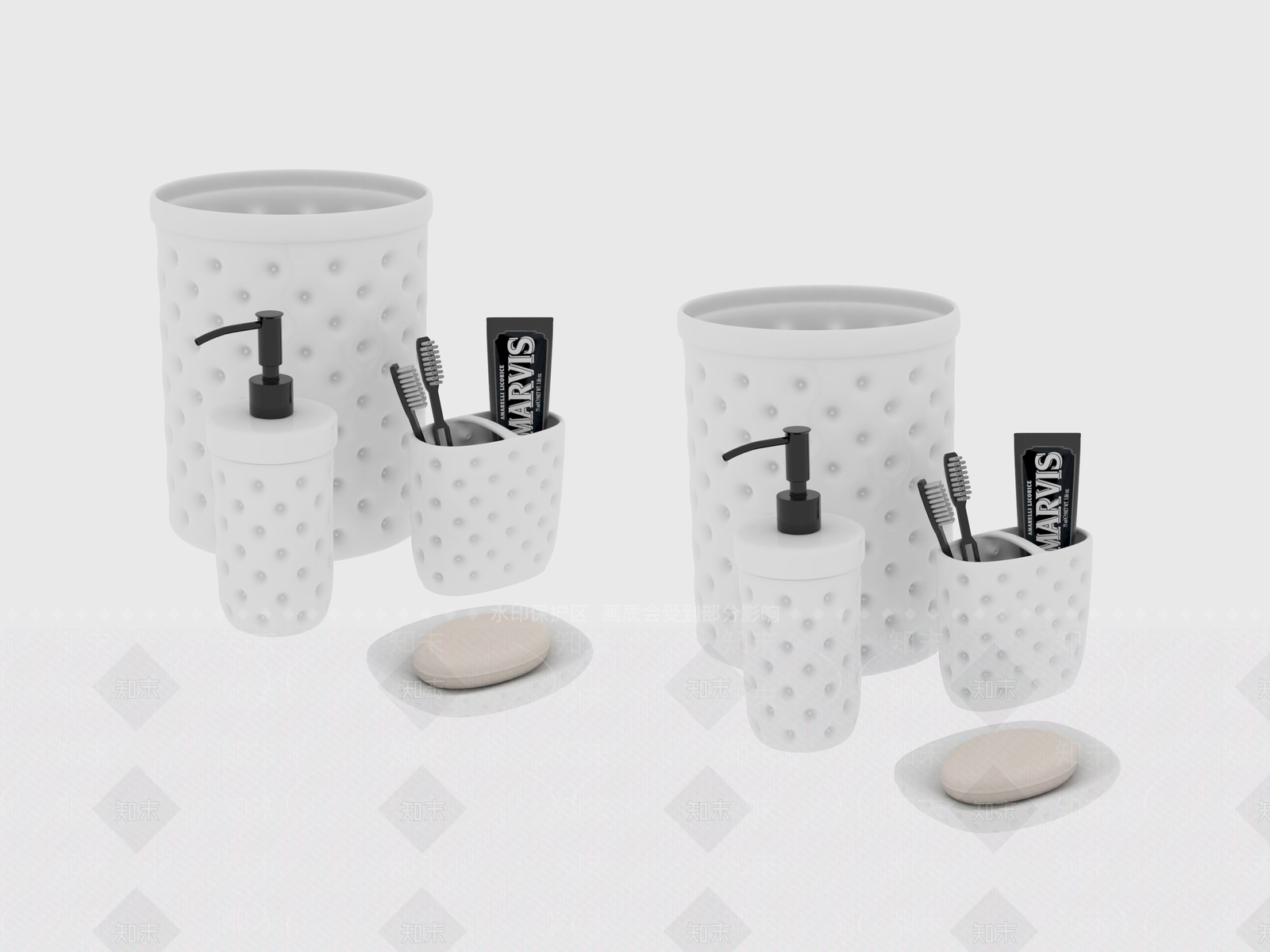 洗浴用品3D模型下载【ID:1184477341】
