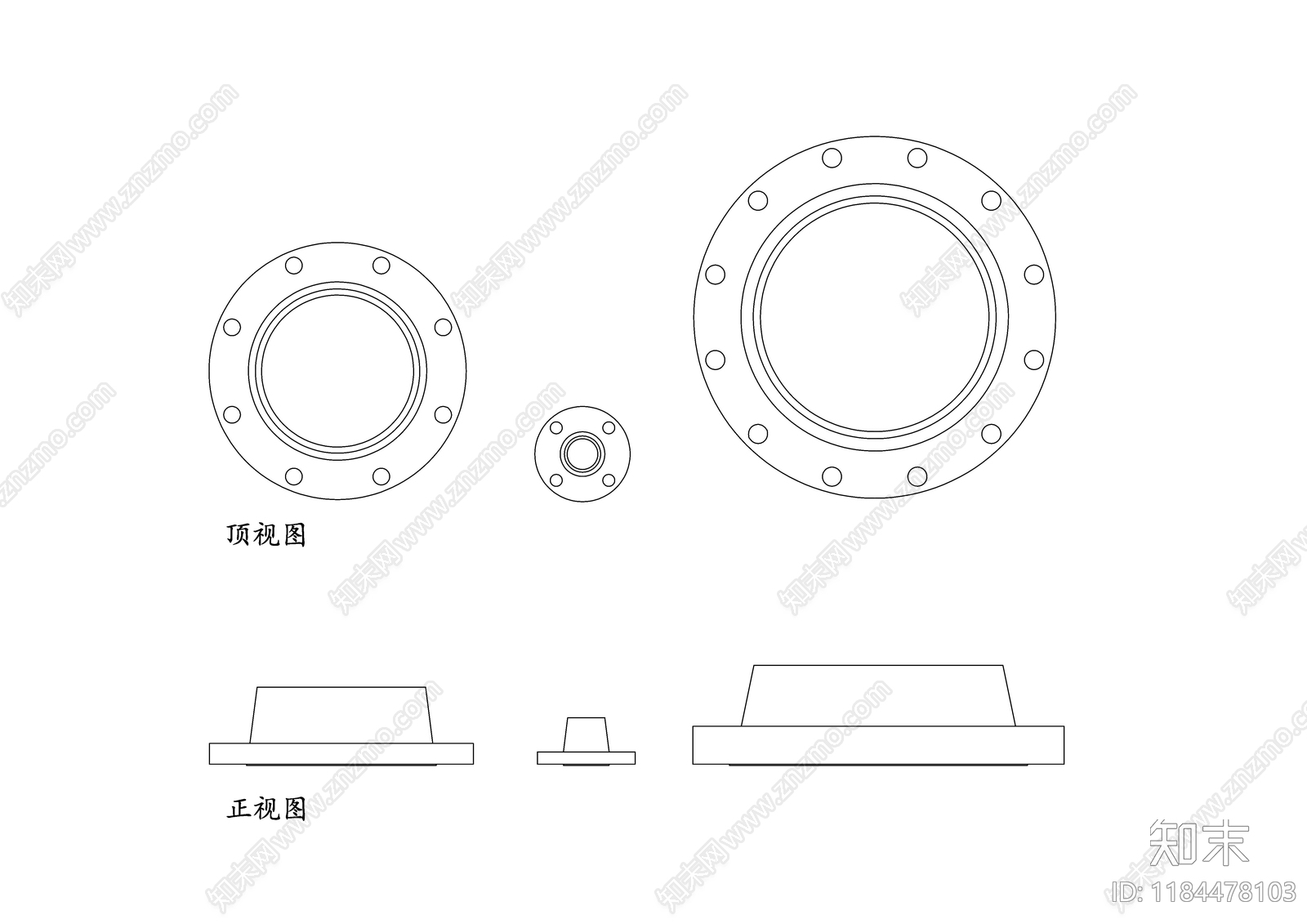现代五金管件施工图下载【ID:1184478103】