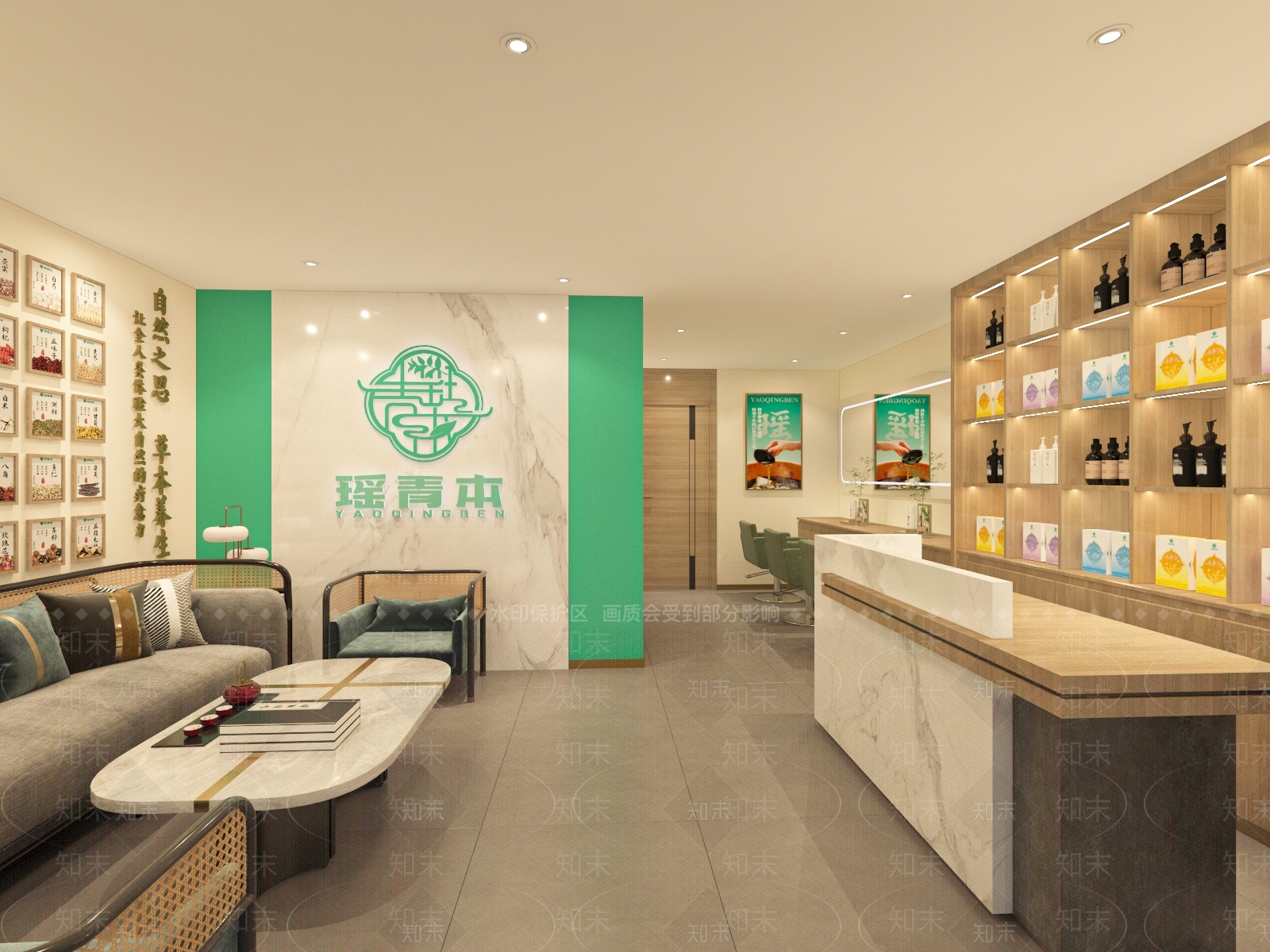 新中式其他商业空间3D模型下载【ID:1184480381】