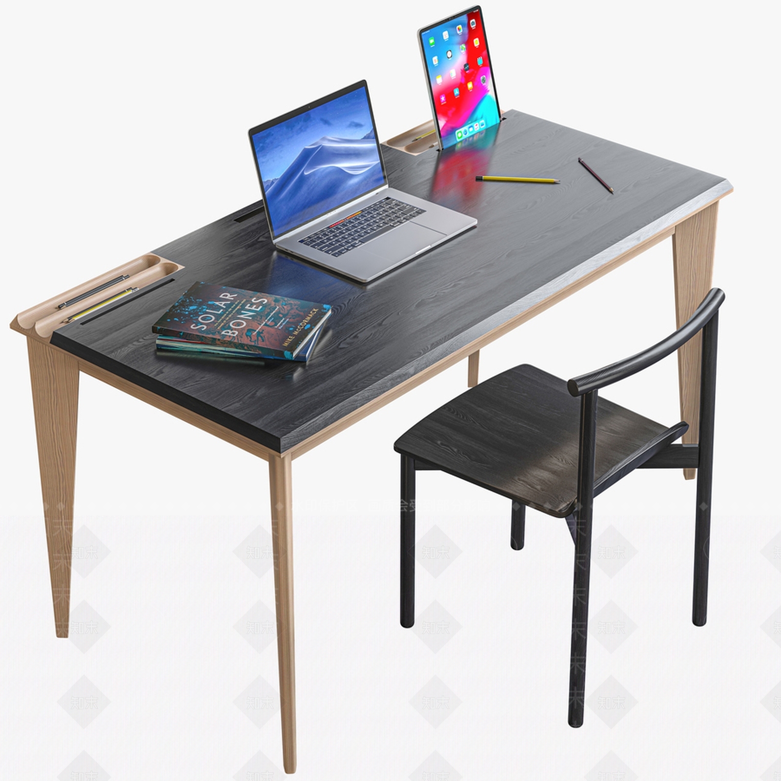 现代工作台OLLLY3D模型下载【ID:1184480611】