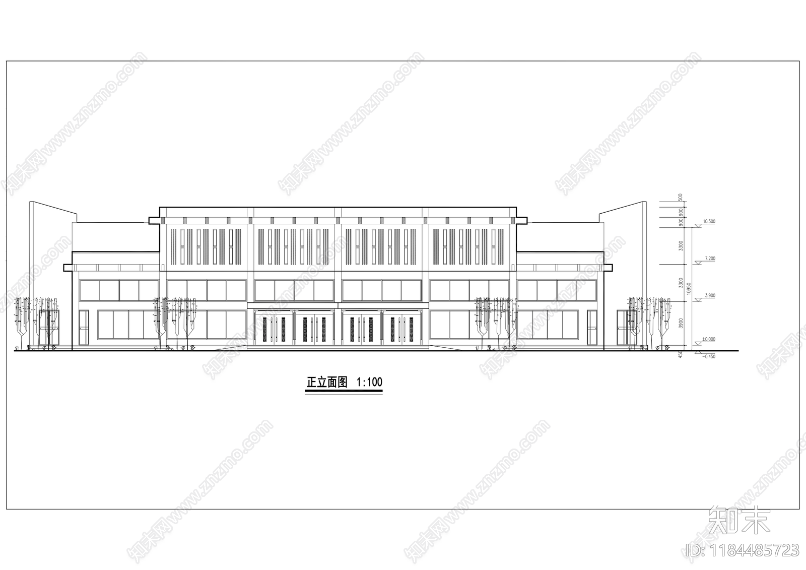 现代客运站施工图下载【ID:1184485723】