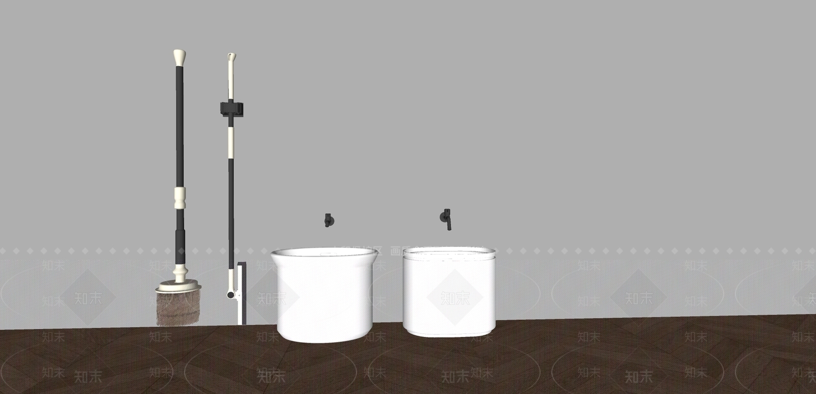 拖把池SU模型下载【ID:1184487074】
