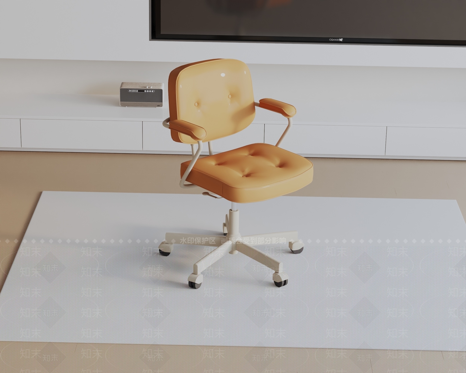 现代办公椅3D模型下载【ID:1184497842】
