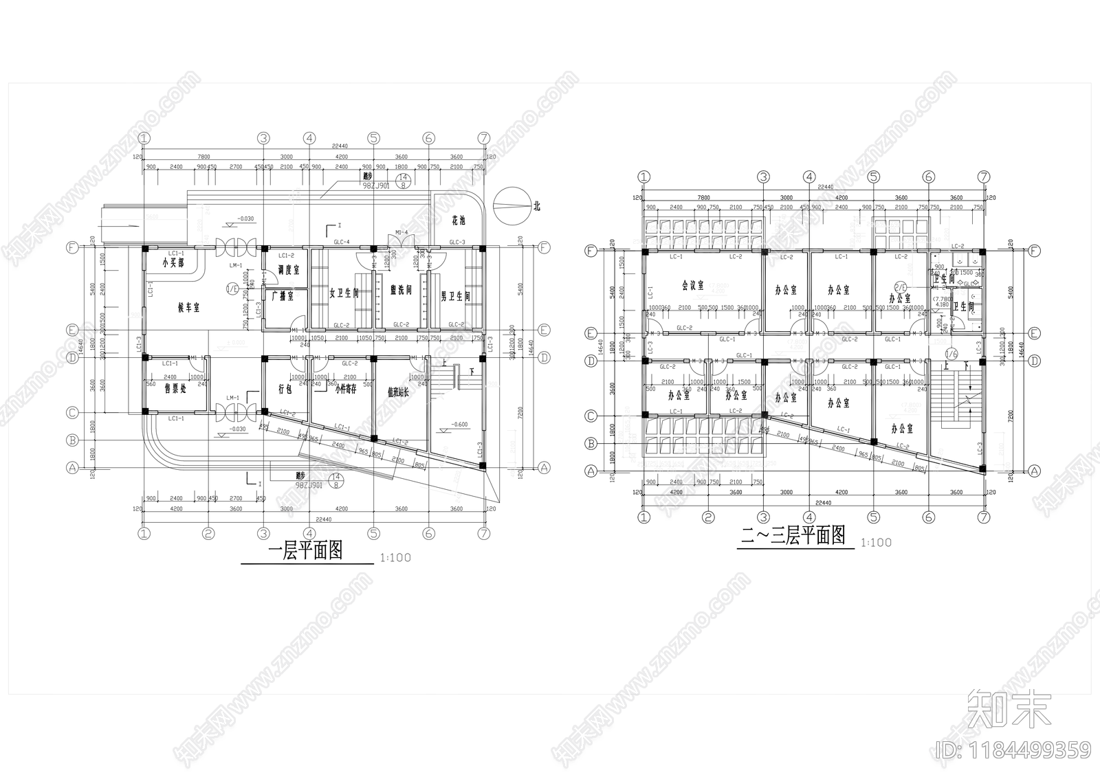 现代客运站施工图下载【ID:1184499359】