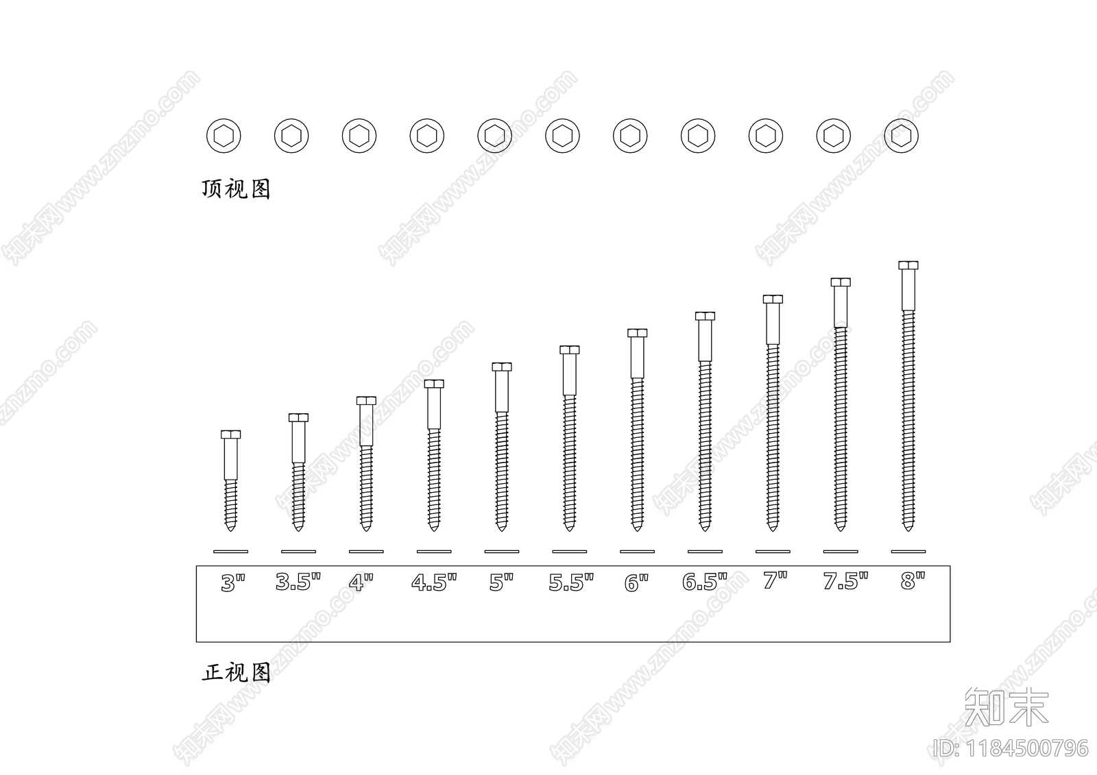 现代五金管件cad施工图下载【ID:1184500796】