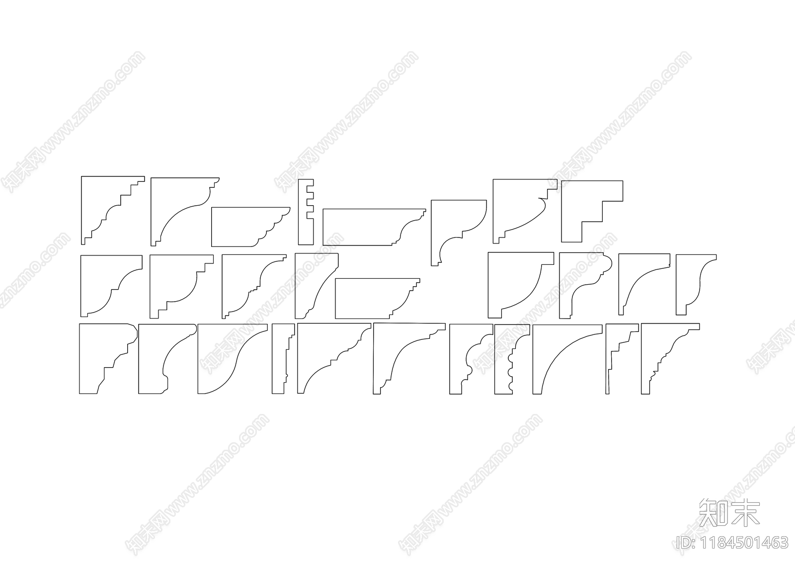 现代图框施工图下载【ID:1184501463】