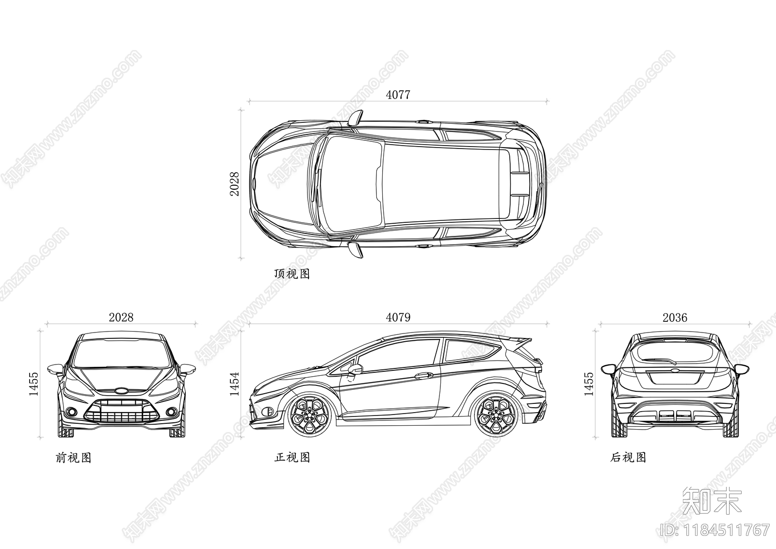 现代交通工具图库施工图下载【ID:1184511767】