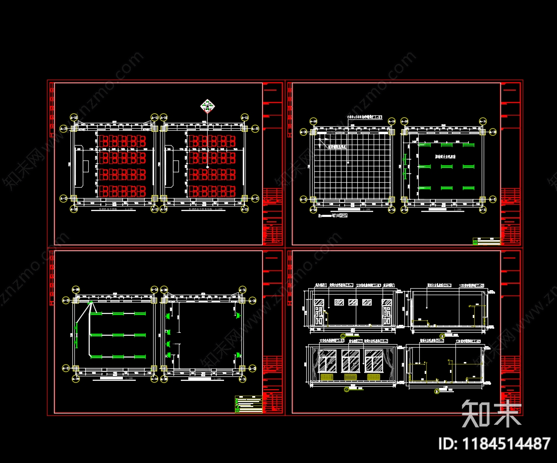 教室施工图下载【ID:1184514487】