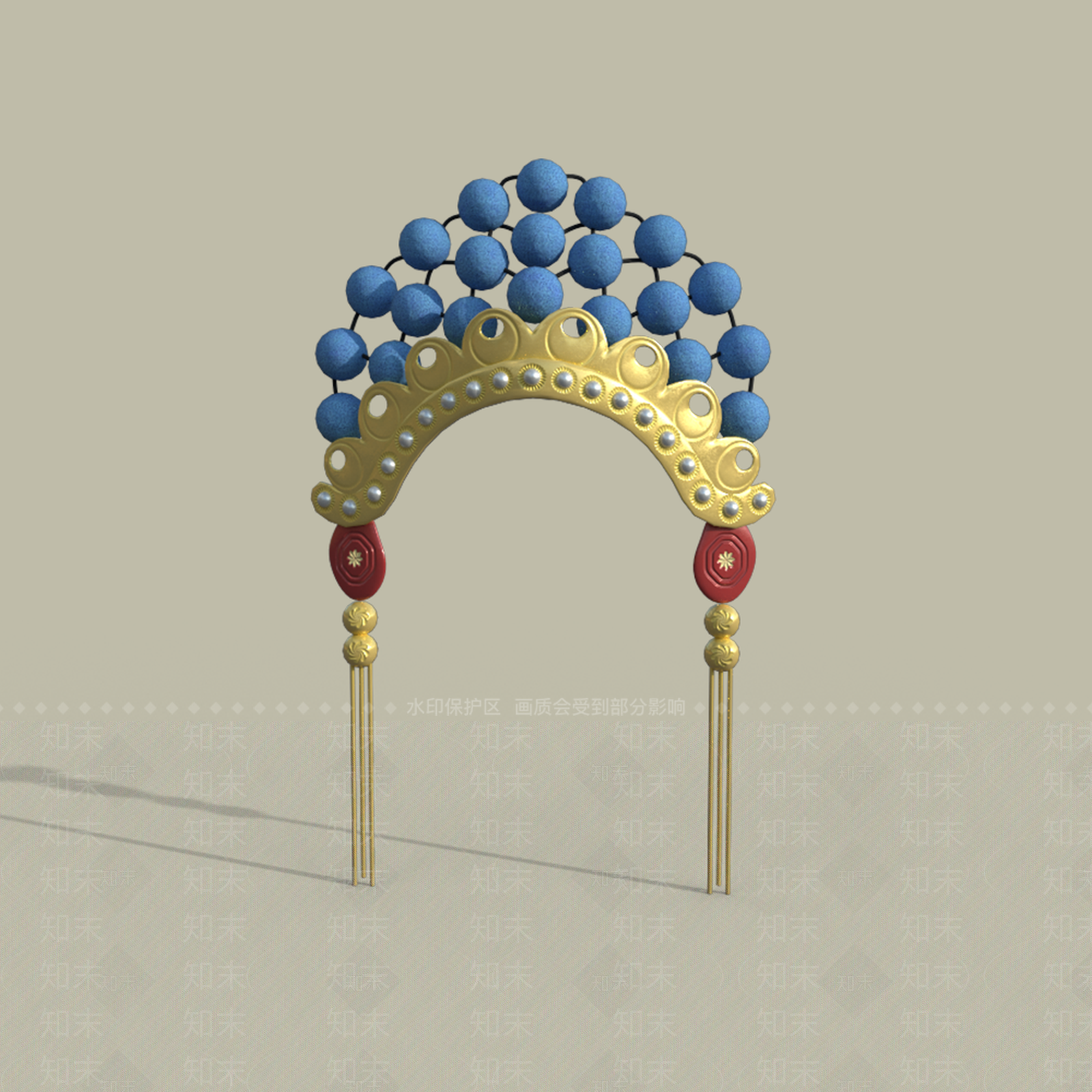 新中式美陈3D模型下载【ID:1184516736】