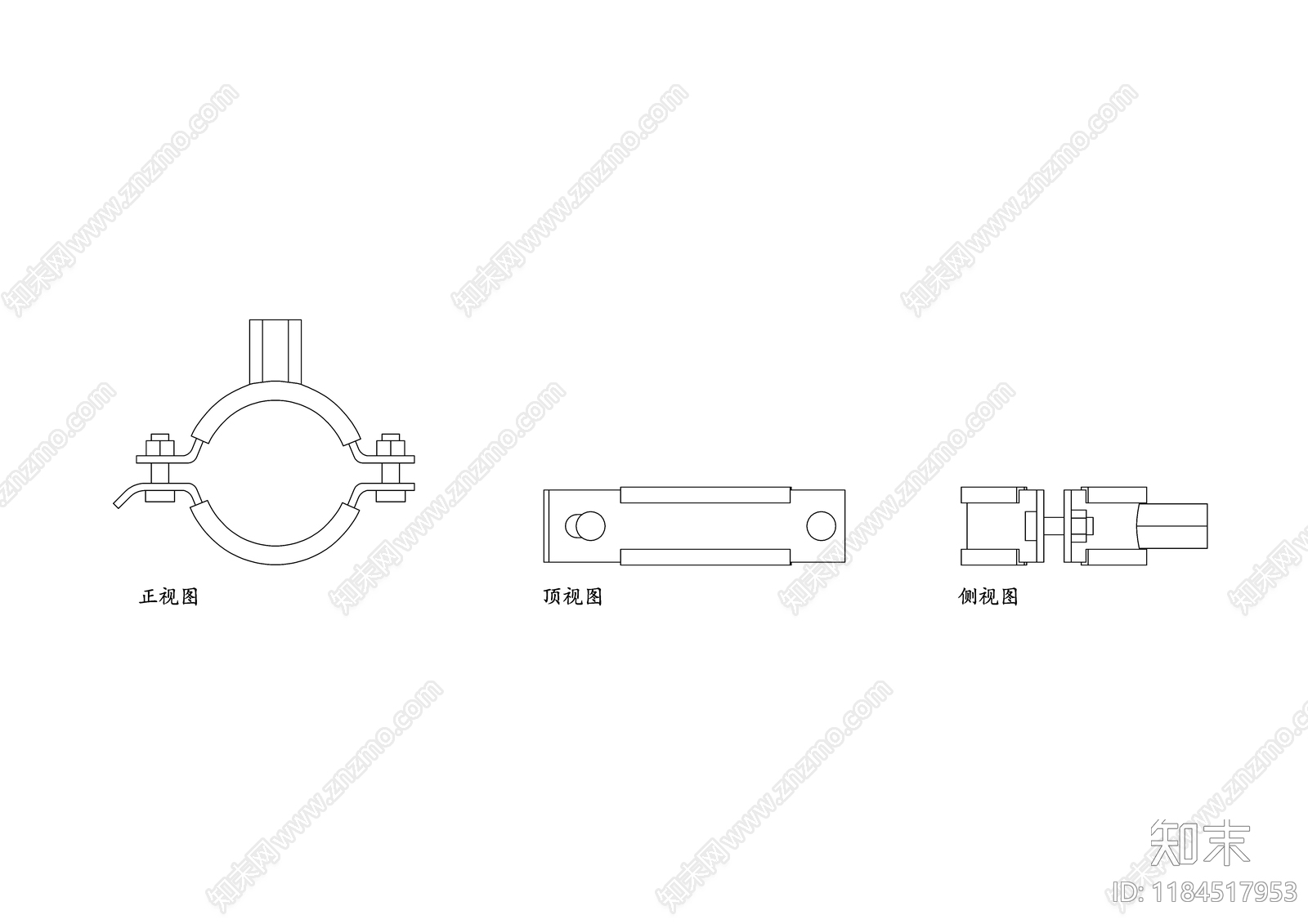 现代五金管件施工图下载【ID:1184517953】
