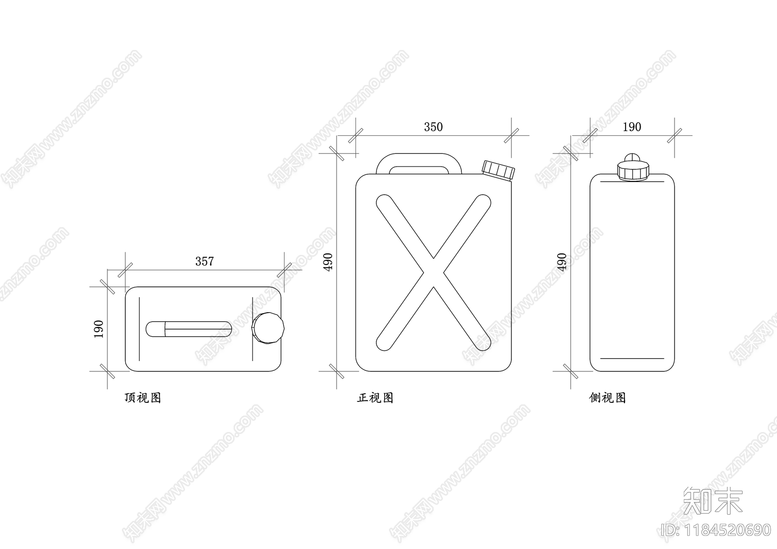 现代厨房设施施工图下载【ID:1184520690】