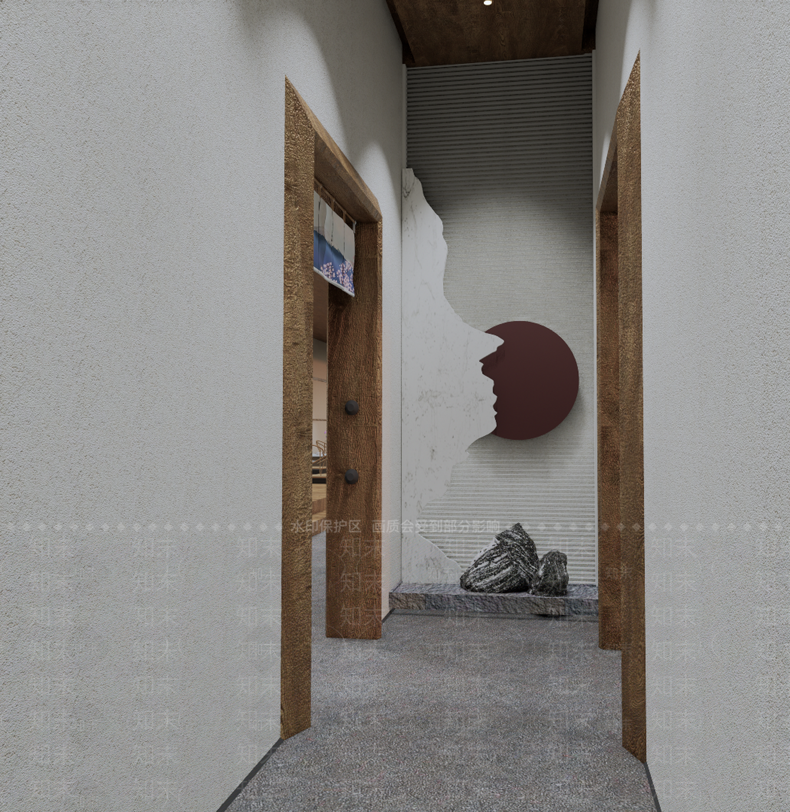 日式原木茶餐厅SU模型下载【ID:1184521172】