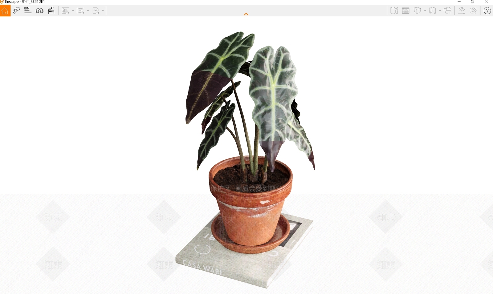 盆栽SU模型下载【ID:1184526378】