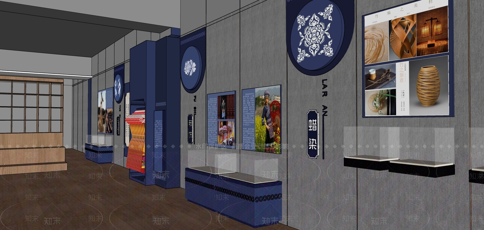 现代原木其他文化空间SU模型下载【ID:1184528296】