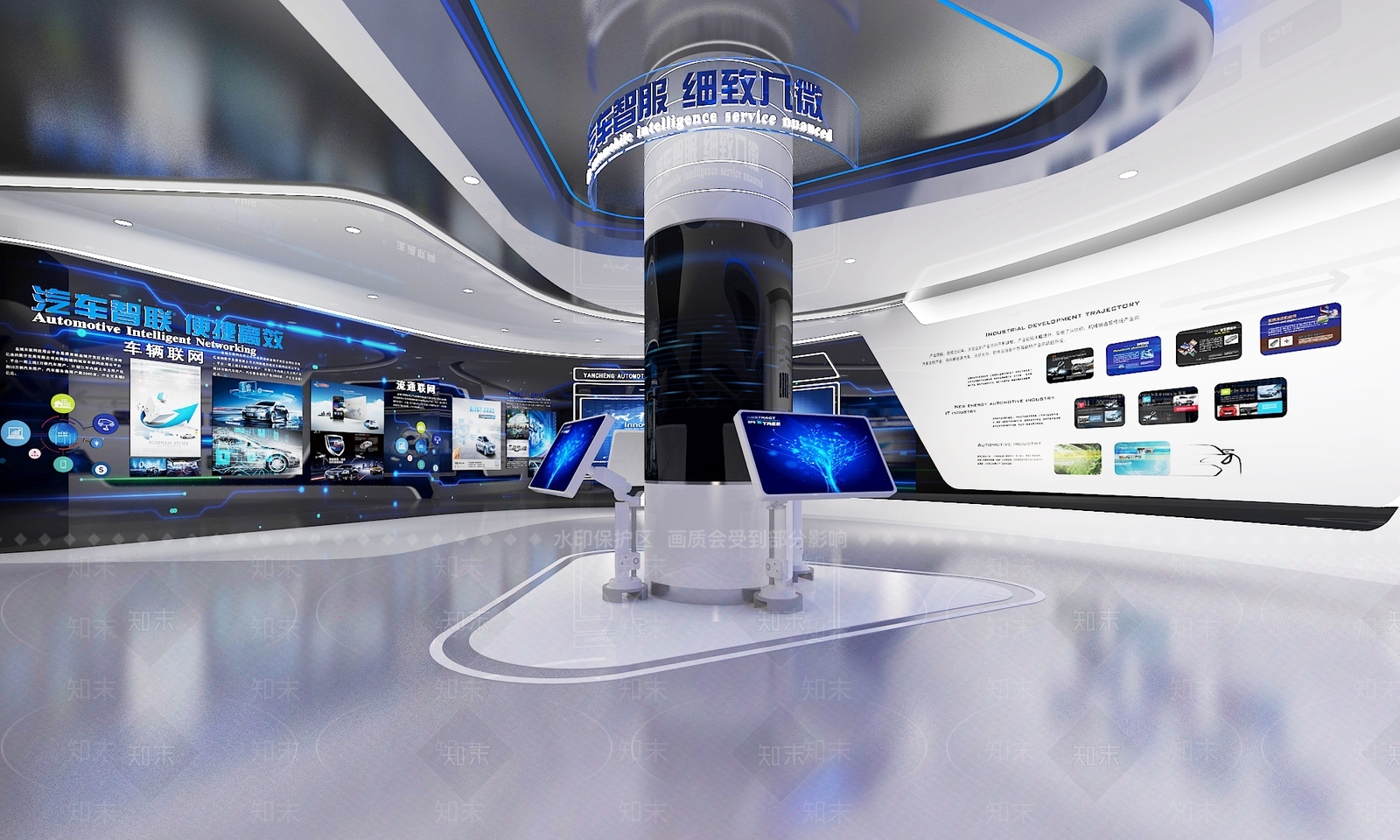 现代科技展厅SU模型下载【ID:1184533463】