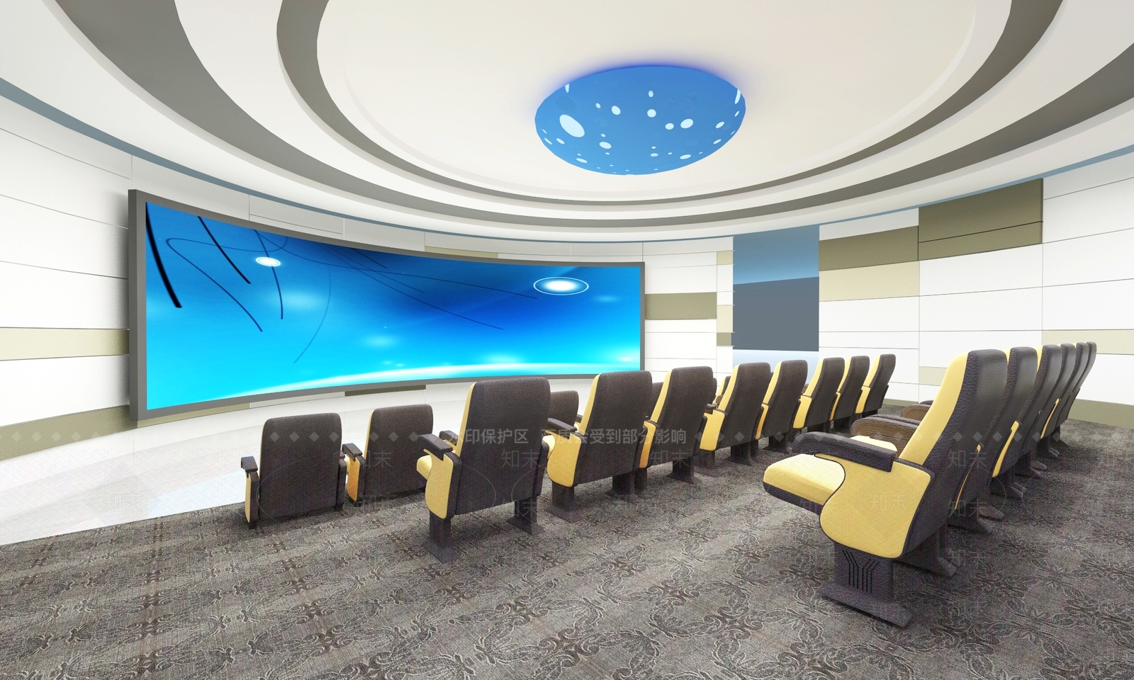 现代报告厅SU模型下载【ID:1184536152】