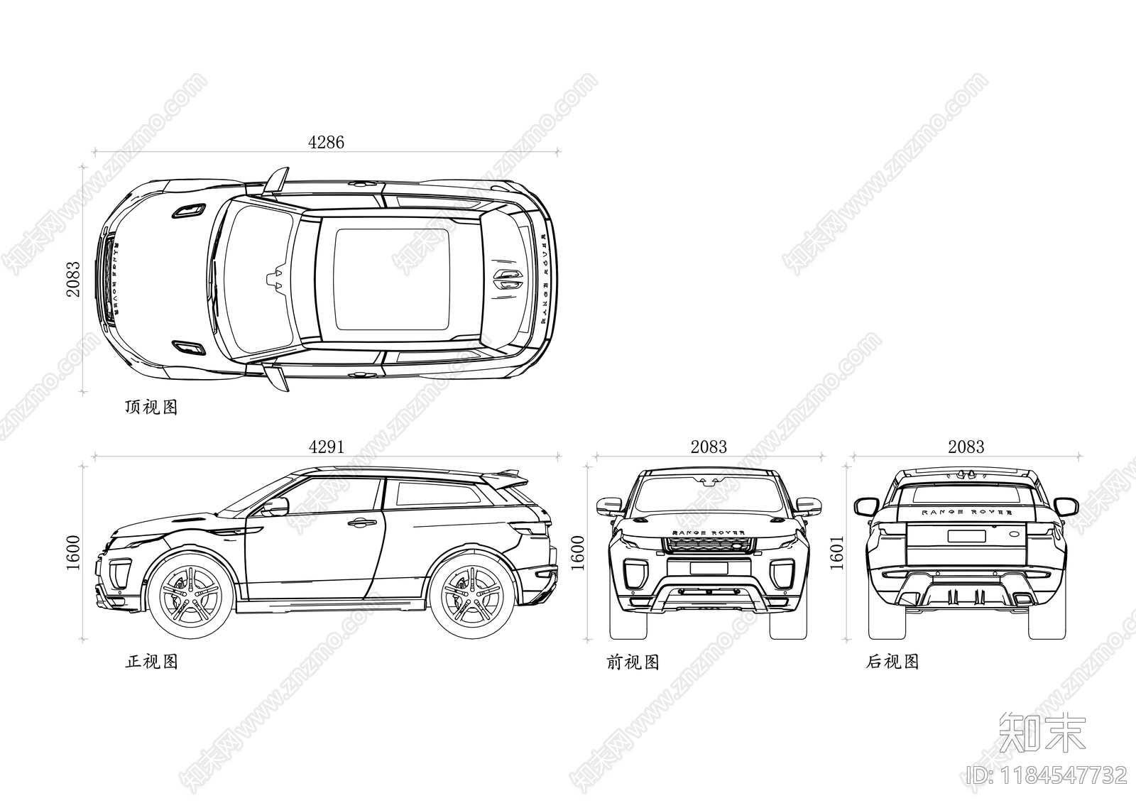 现代交通工具图库施工图下载【ID:1184547732】