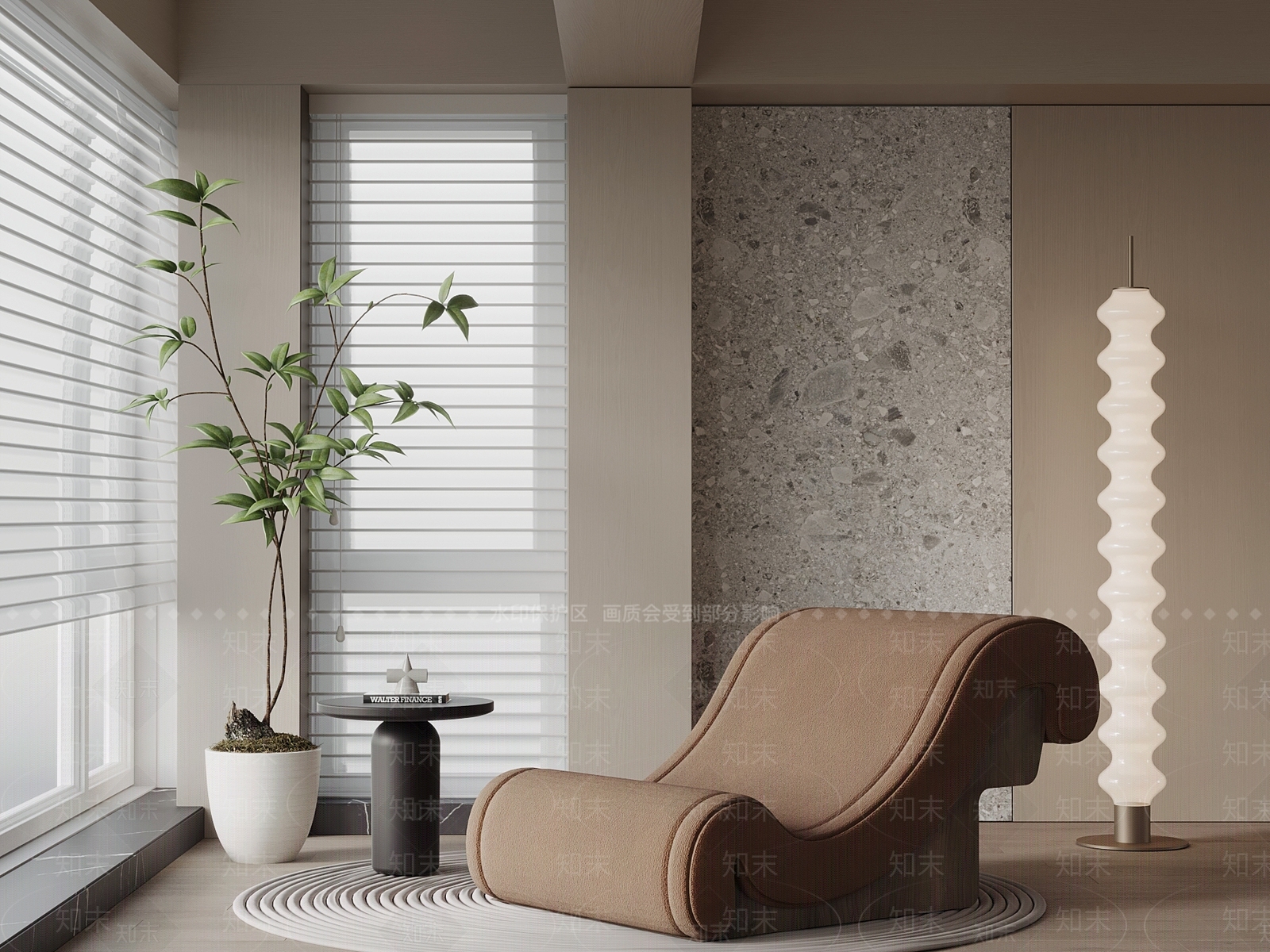 现代躺椅SU模型下载【ID:1184553160】