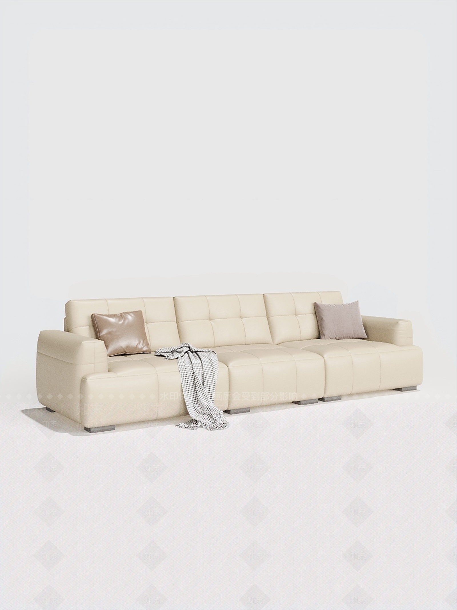 现代三人沙发3D模型下载【ID:1184568739】
