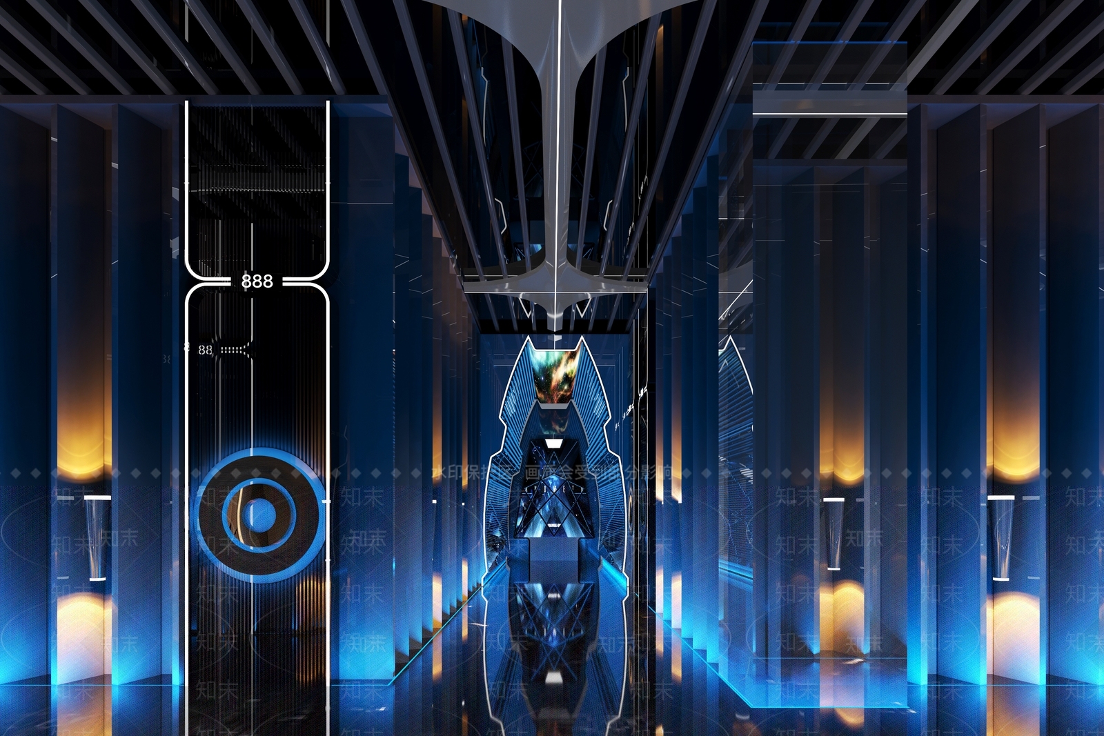 现代酒吧3D模型下载【ID:1184560374】